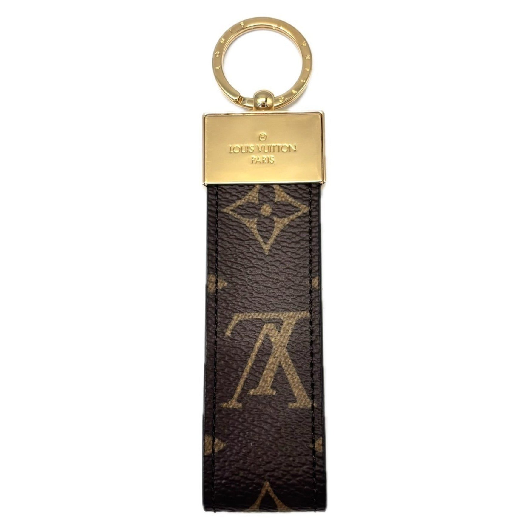 Louis Vuitton Porte-Clés Dragonne Dauphine Keychain Bag Charm Monogram Gold LOUIS VUITTON