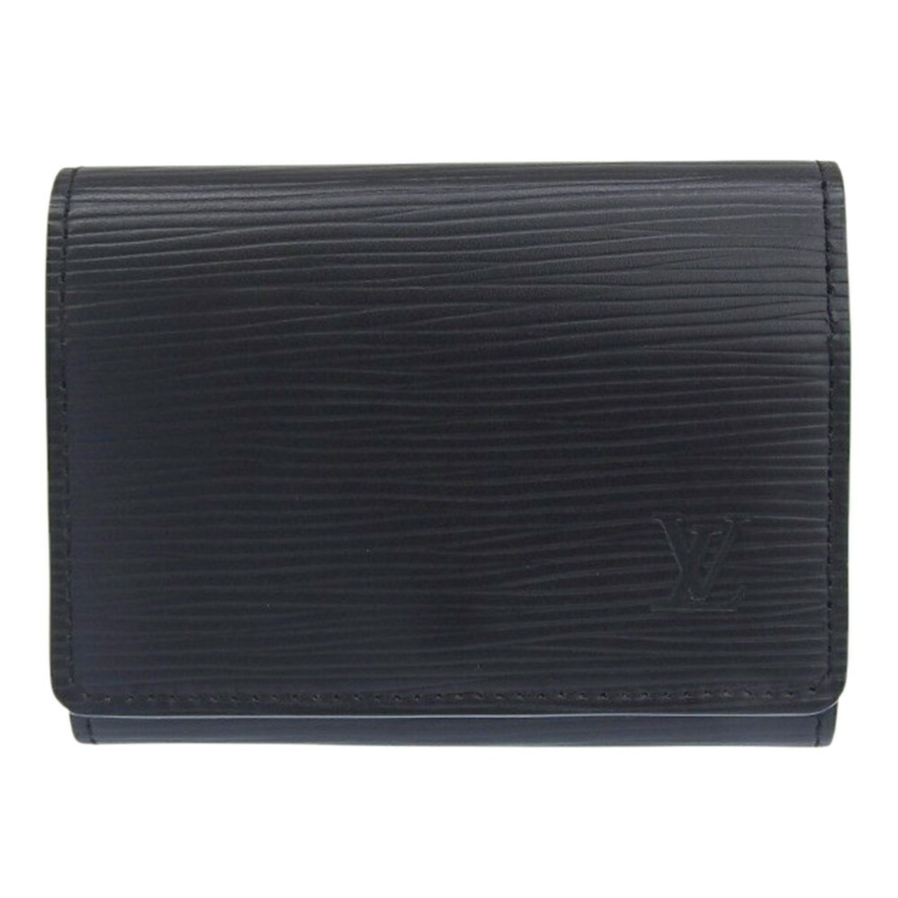Louis Vuitton Like new Epi Envelope Carte de Visite Card Case Noir