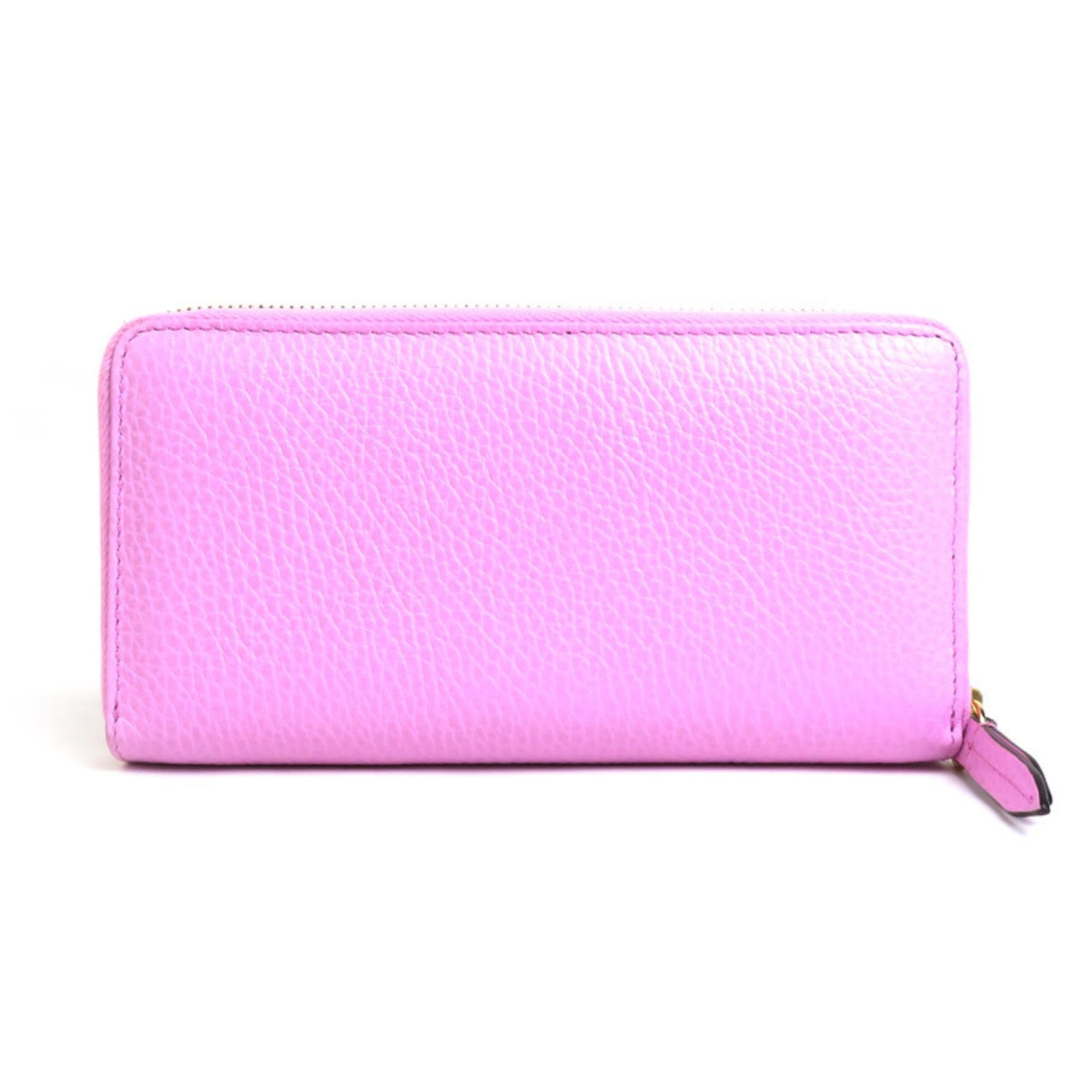 GUCCI GG Marmont Bosco Zip Around Leather Long Wallet Pink Women's r10233a