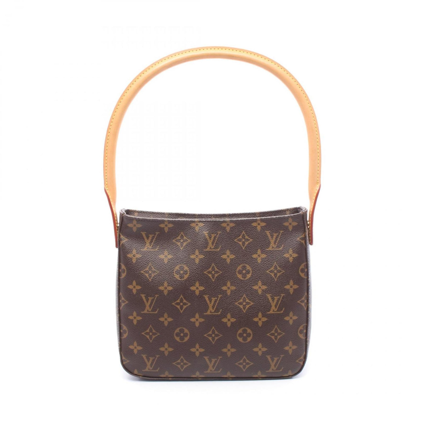 Louis Vuitton Looping MM Shoulder Bag in Coated Canvas and Leather with Monogram Design