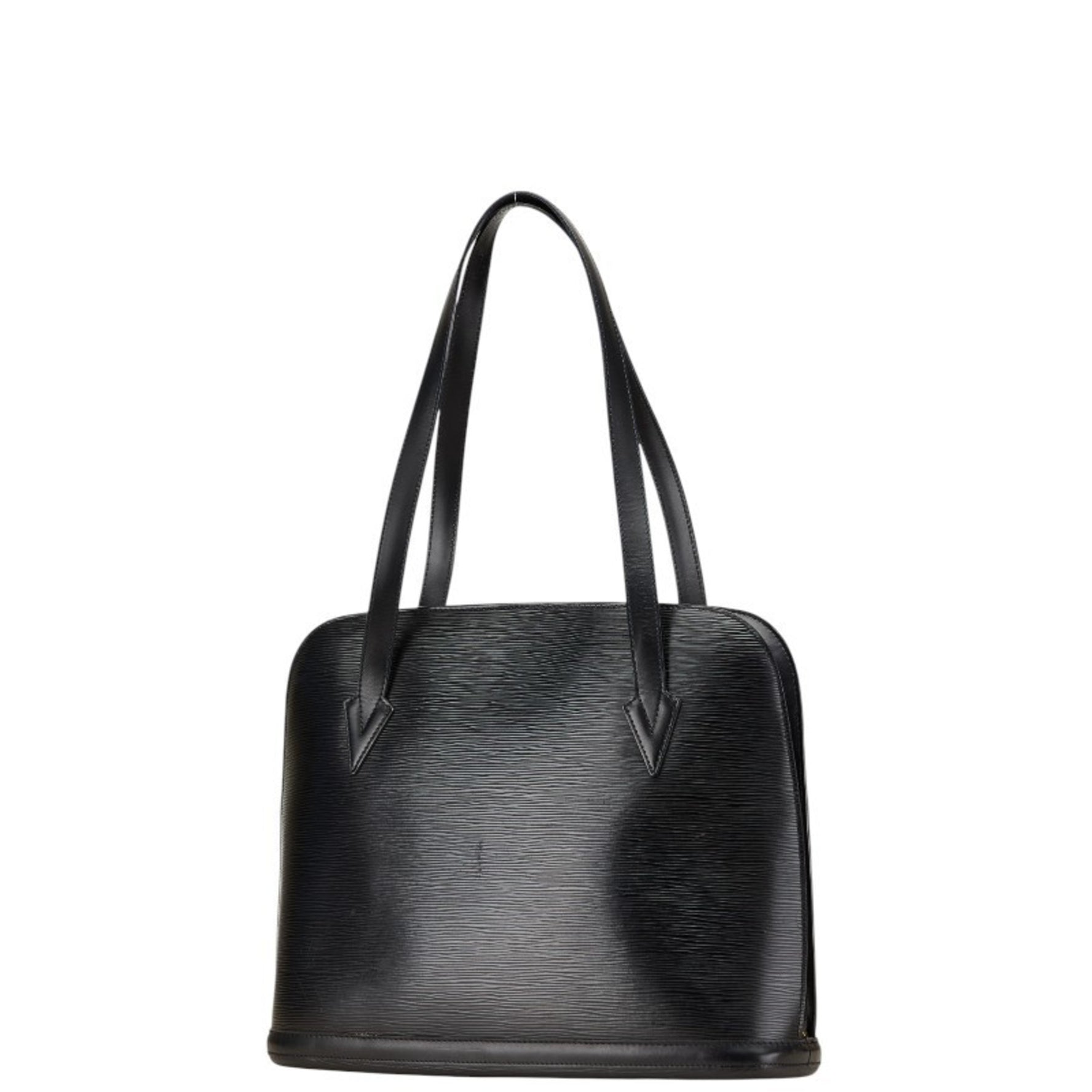 Louis Vuitton Epi Lussac One-Shoulder Bag Tote Noir Black Leather LOUIS VUITTON