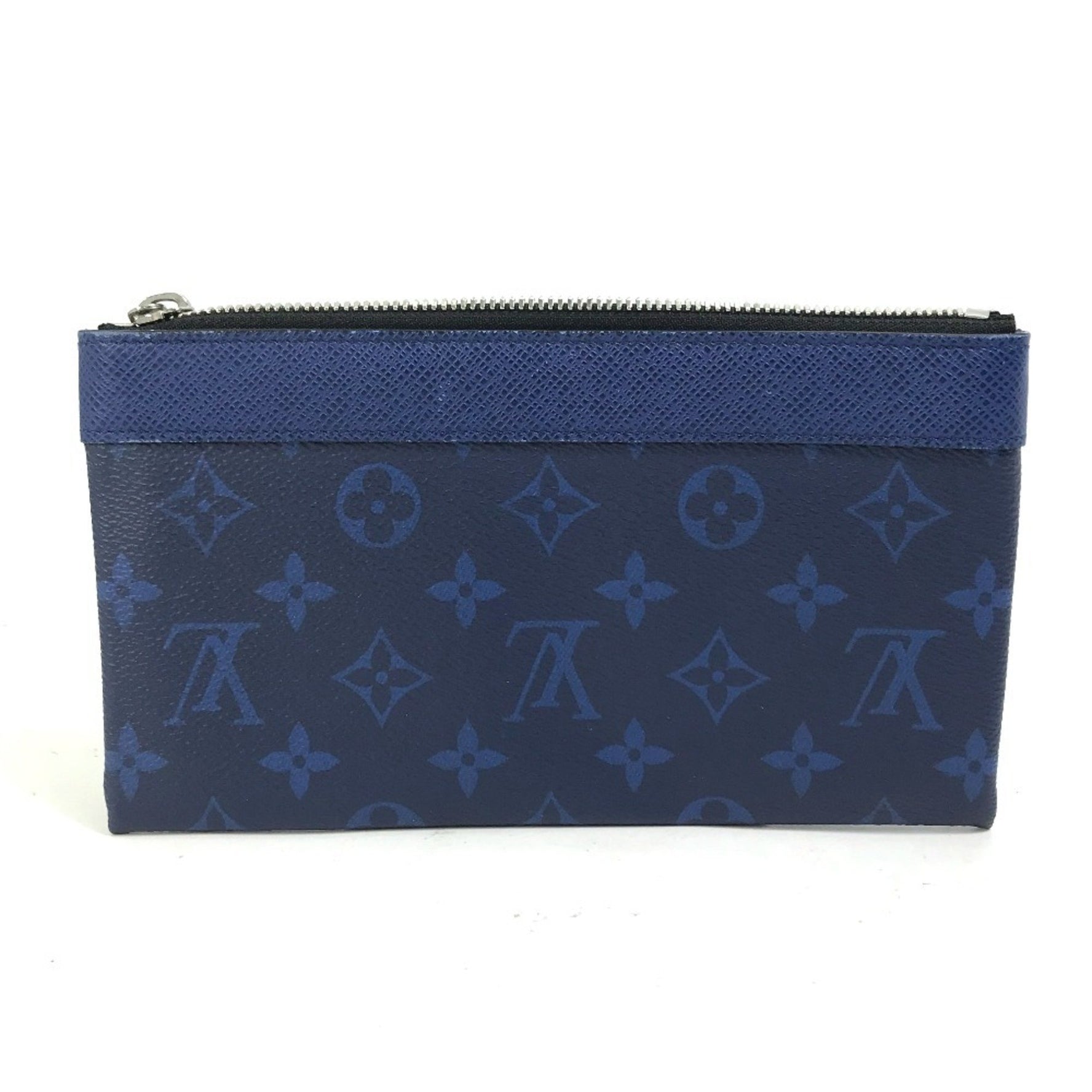 Louis Vuitton Taiga Rama Pochette Discovery PM Clutch Bag, Small Item Pouch, Leather