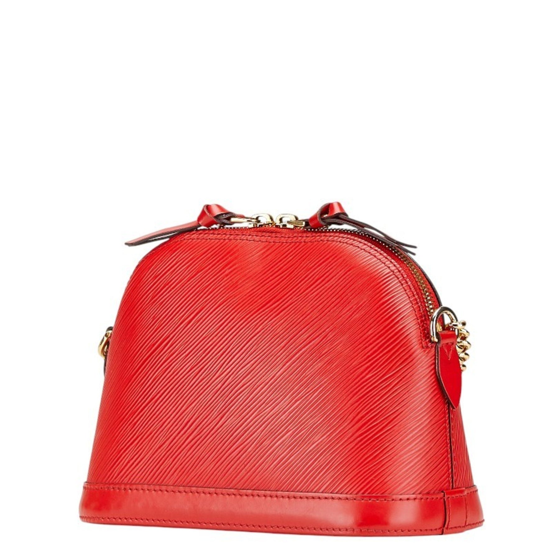 Louis Vuitton Epi Alma Mini Shoulder Bag Cocorico Red Leather LOUIS VUITTON