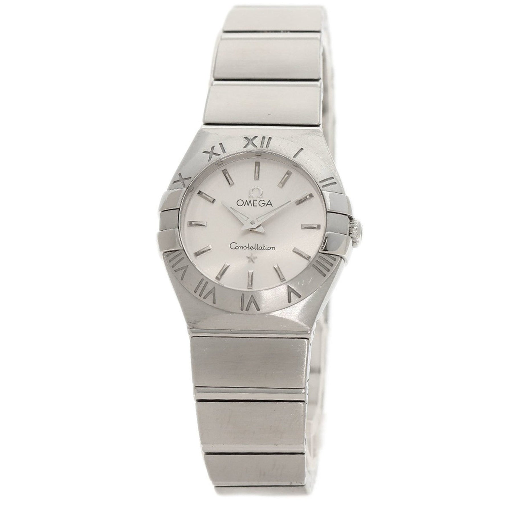 OMEGA 123.10.24.60.02.001 Constellation Brushed Watch Stainless Steel SS Ladies