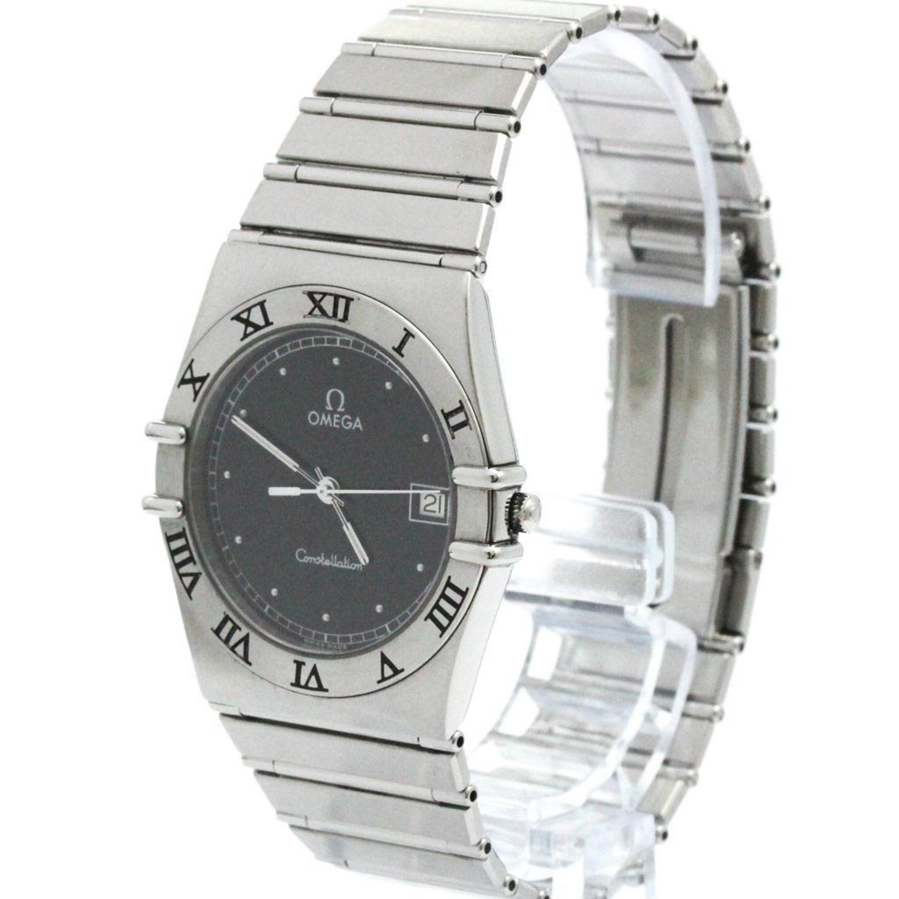 Polished OMEGA Constellation Stainless Steel Quartz Mens Watch 396.1070 BF580542