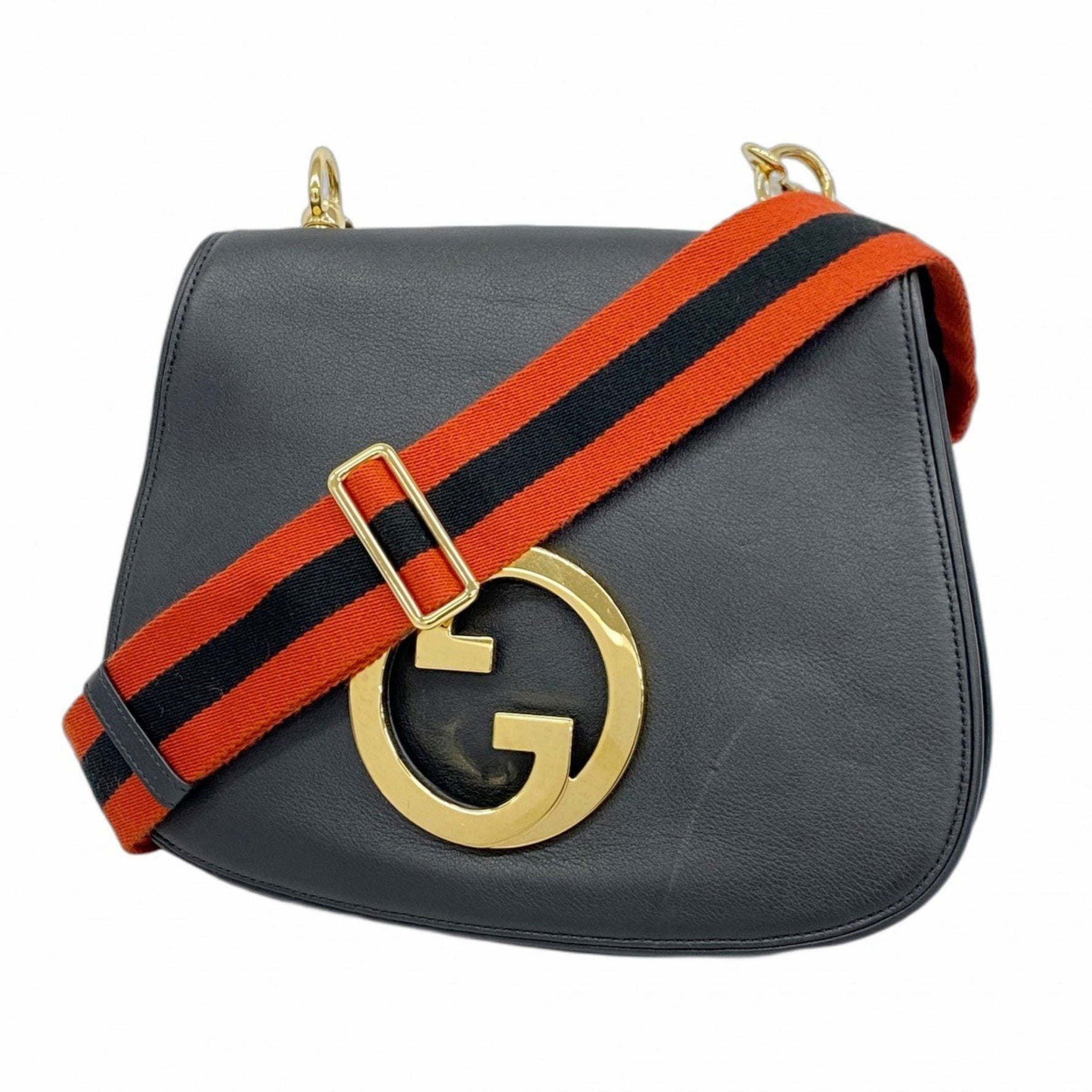 Gucci Blondie Shoulder Bag Leather Black Women's