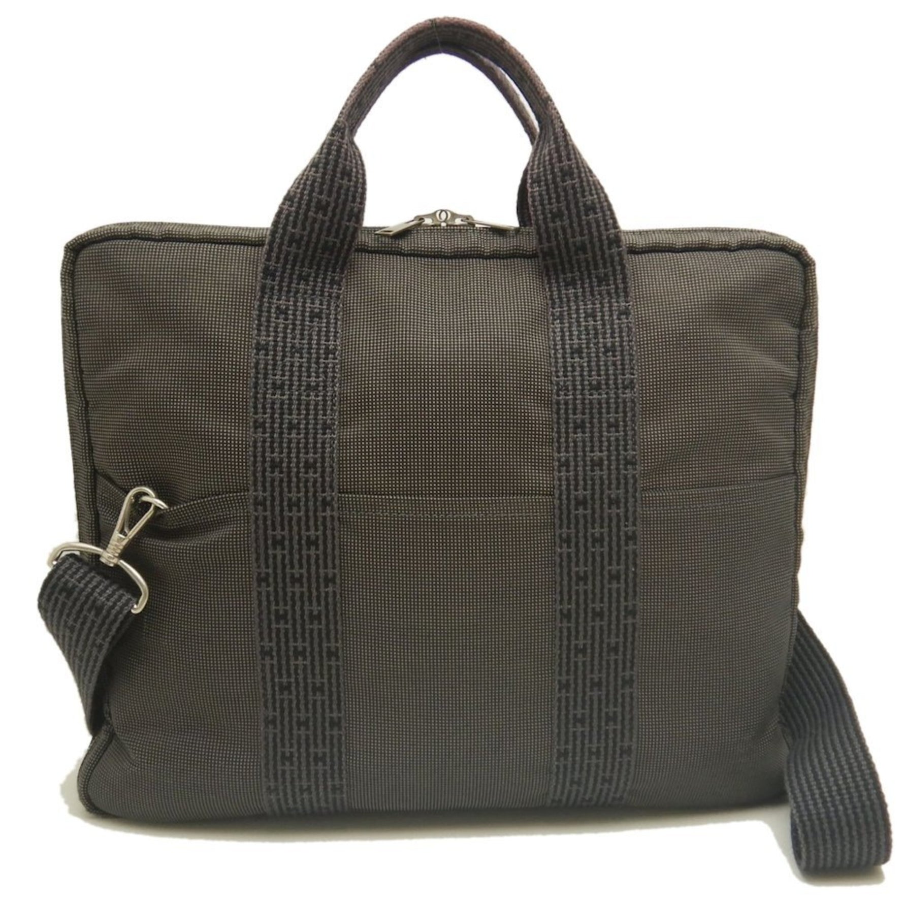 HERMES Air Line Case Bag, Nylon Canvas