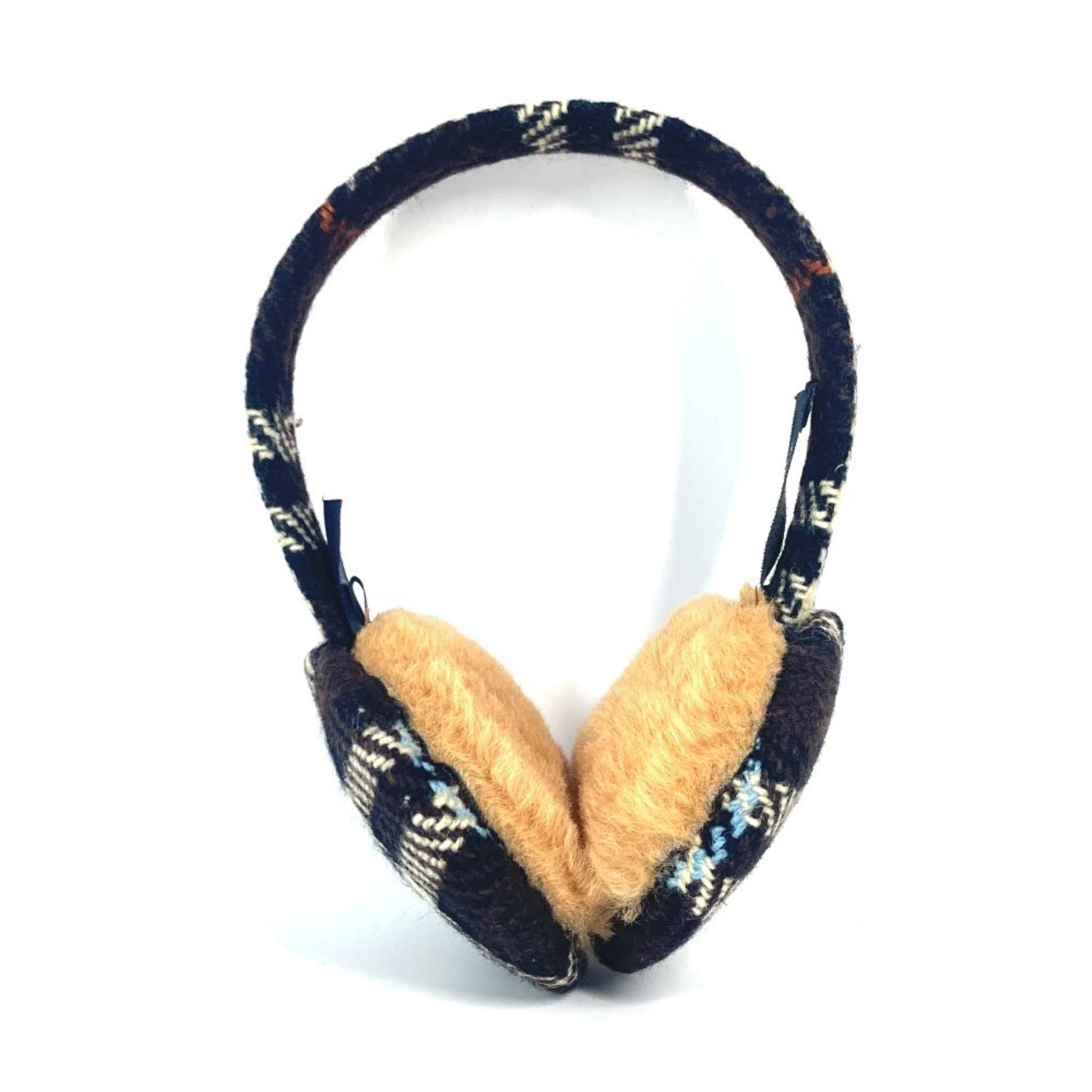 BURBERRY Check Accessories Earmuffs Wool Kids Brown