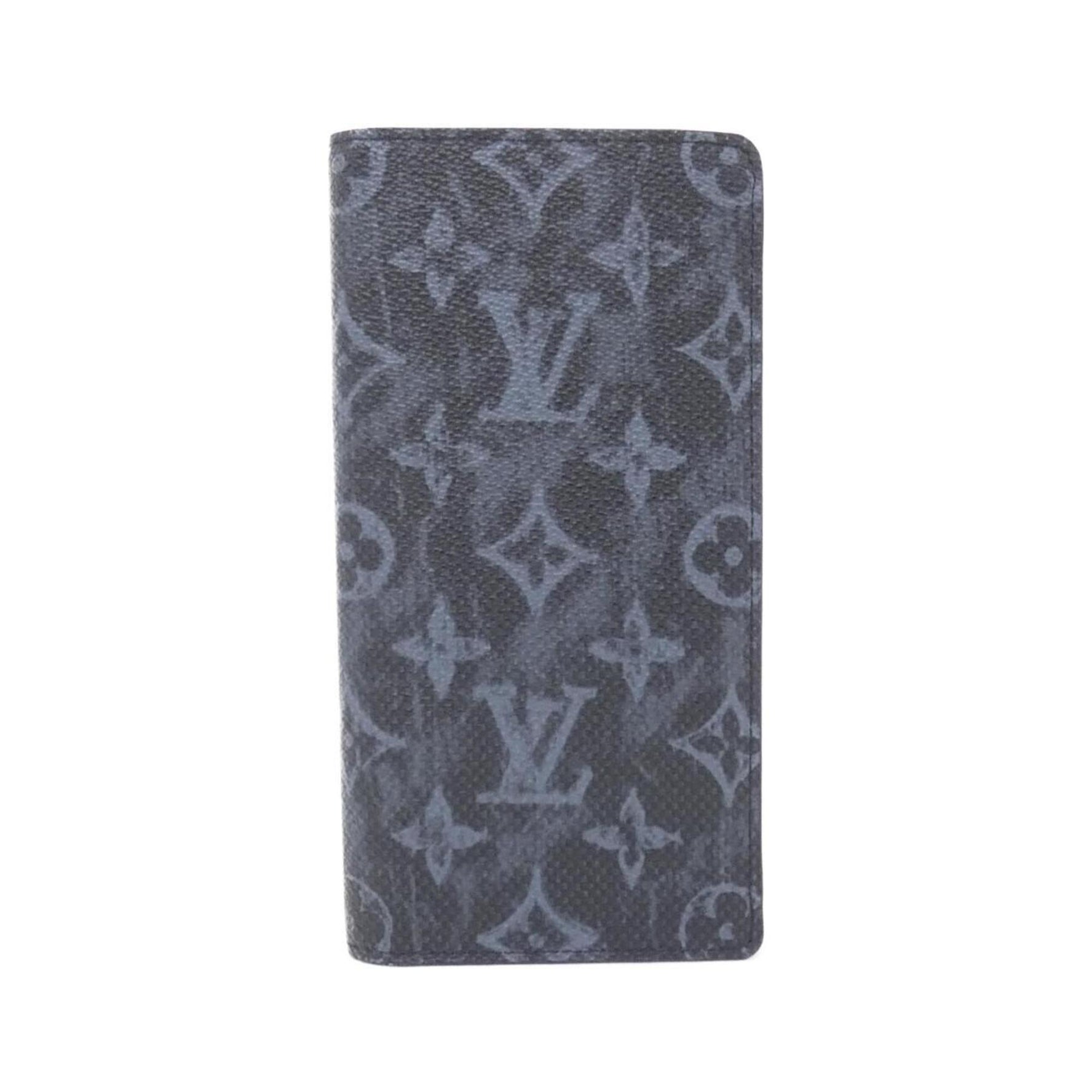 Louis Vuitton Monogram Pastel Noir Portefeuille Brazza Wallet