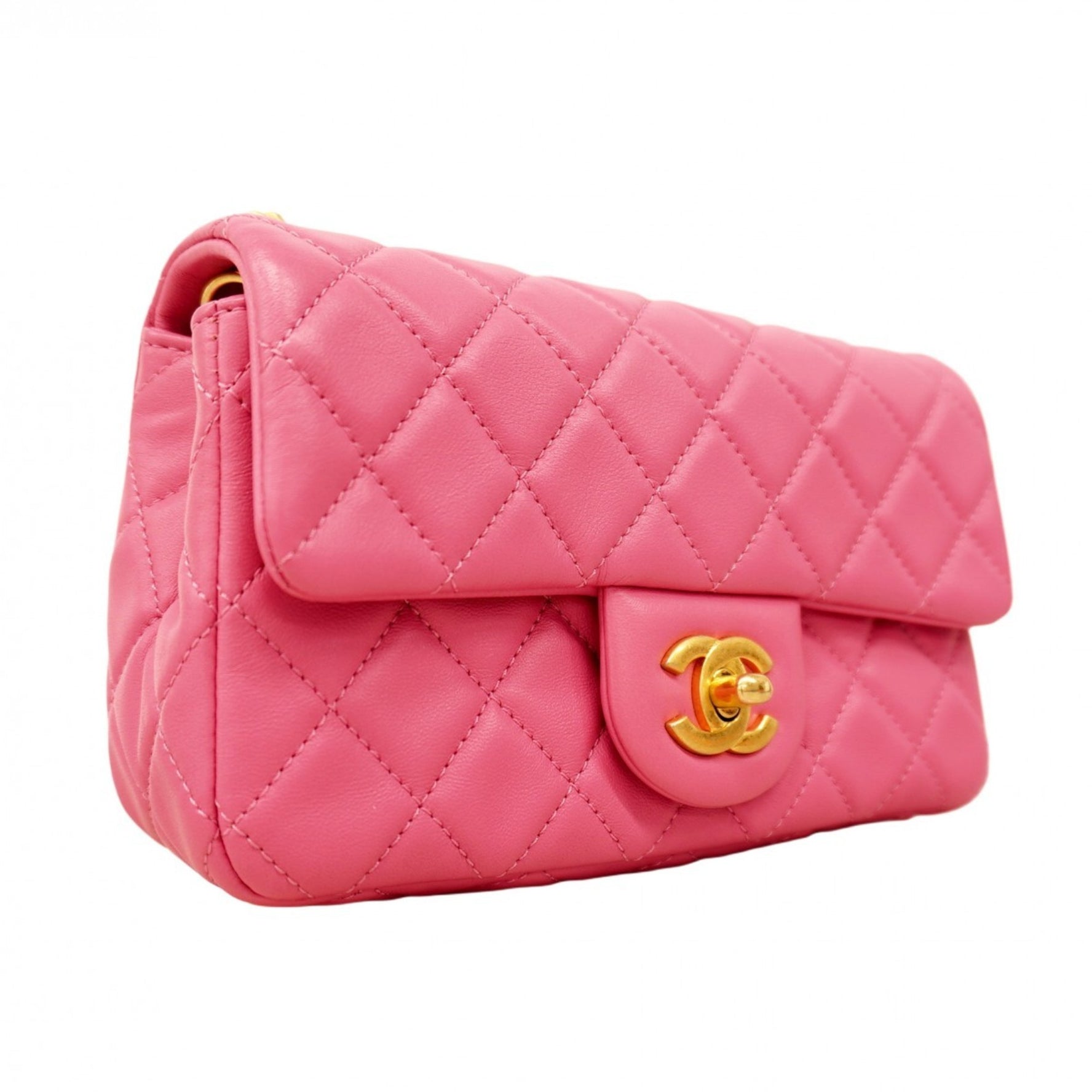 Chanel Mini Matelasse Shoulder Bag with Chain Bag, Lambskin