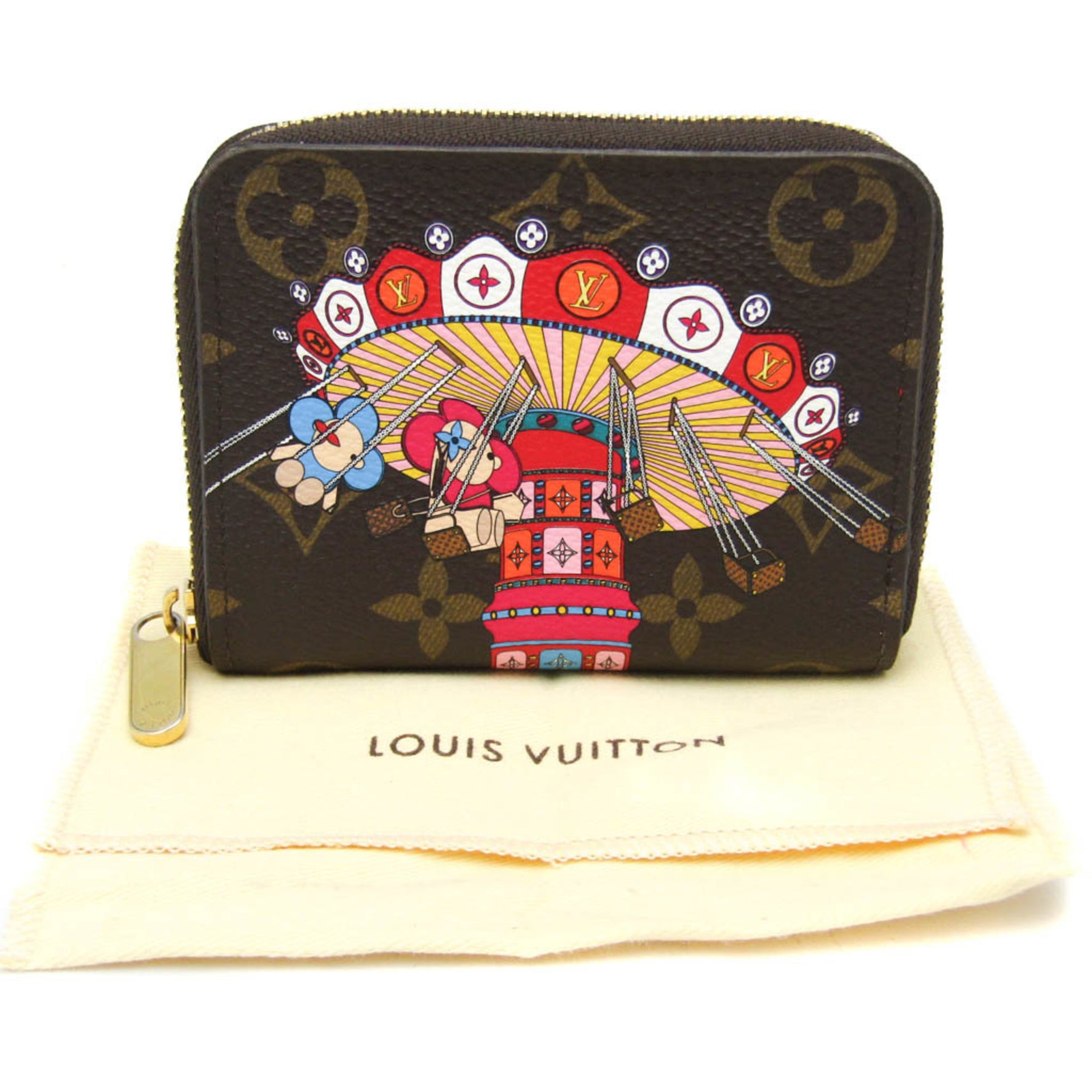 Louis Vuitton Monogram Vivienne Zippy Coin Purse M69755 Women's Monogram Coin Purse/coin Case Brown,Pink
