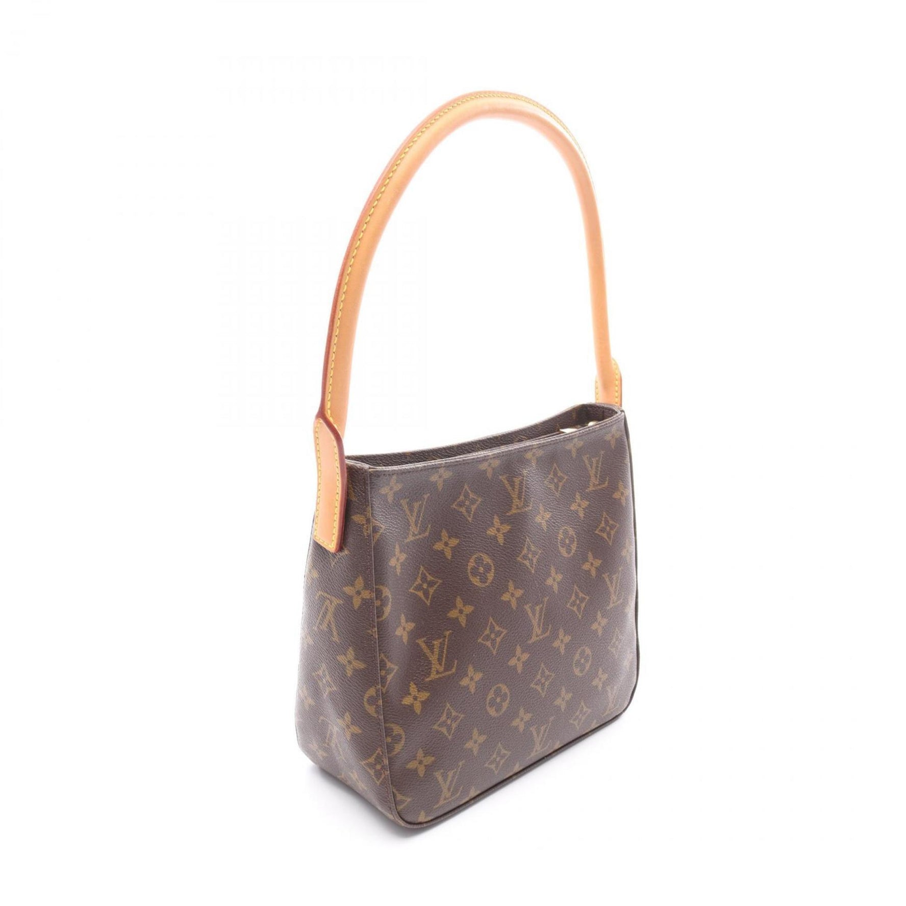 Louis Vuitton Looping MM Shoulder Bag in Coated Canvas and Leather with Monogram Design