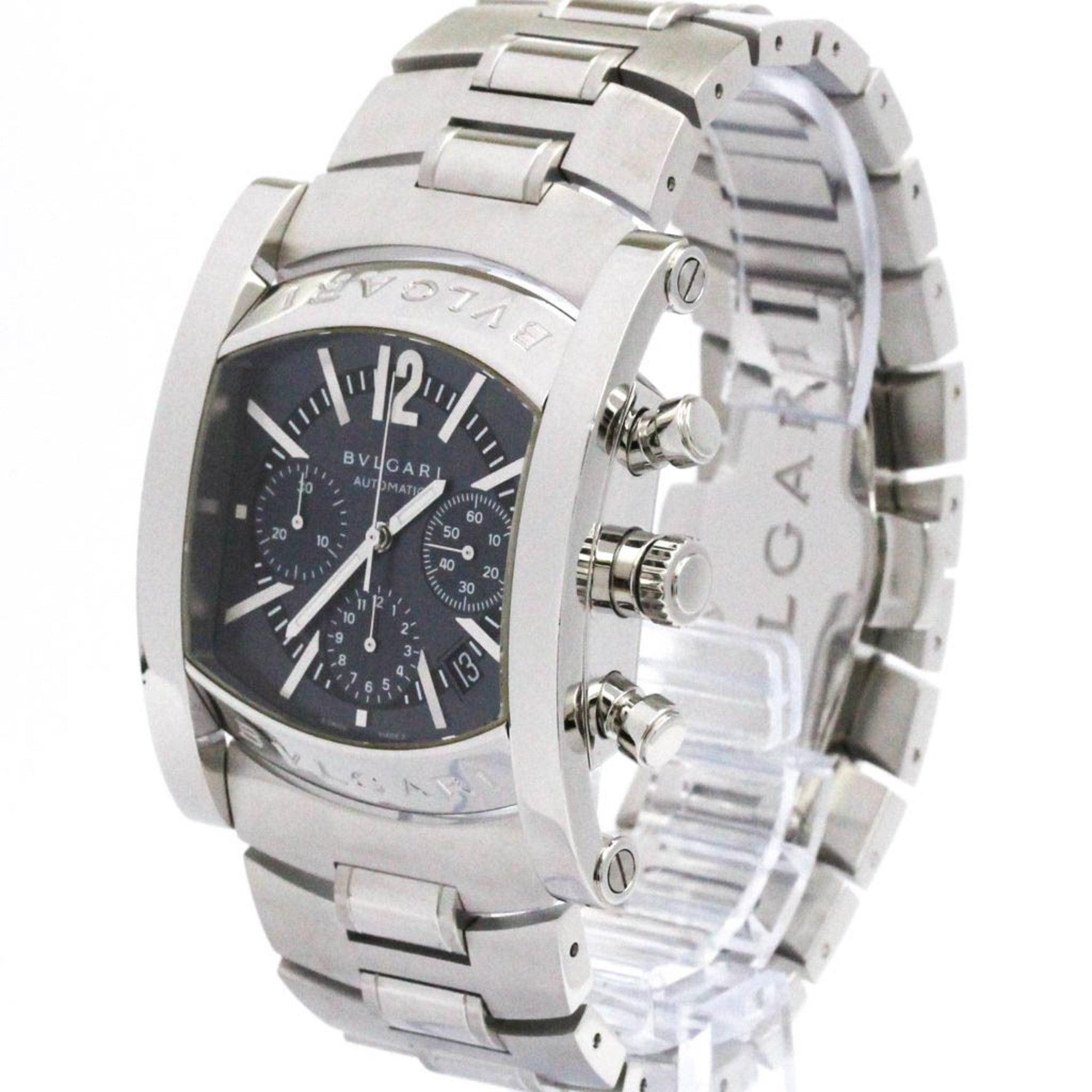 BVLGARI Assioma Chronoragph Steel Automatic Watch Polished