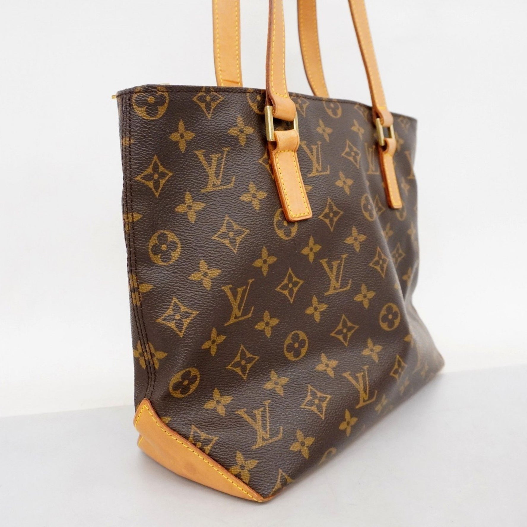 Louis Vuitton Monogram Cabas Piano Tote Bag M51148 Brown Women's