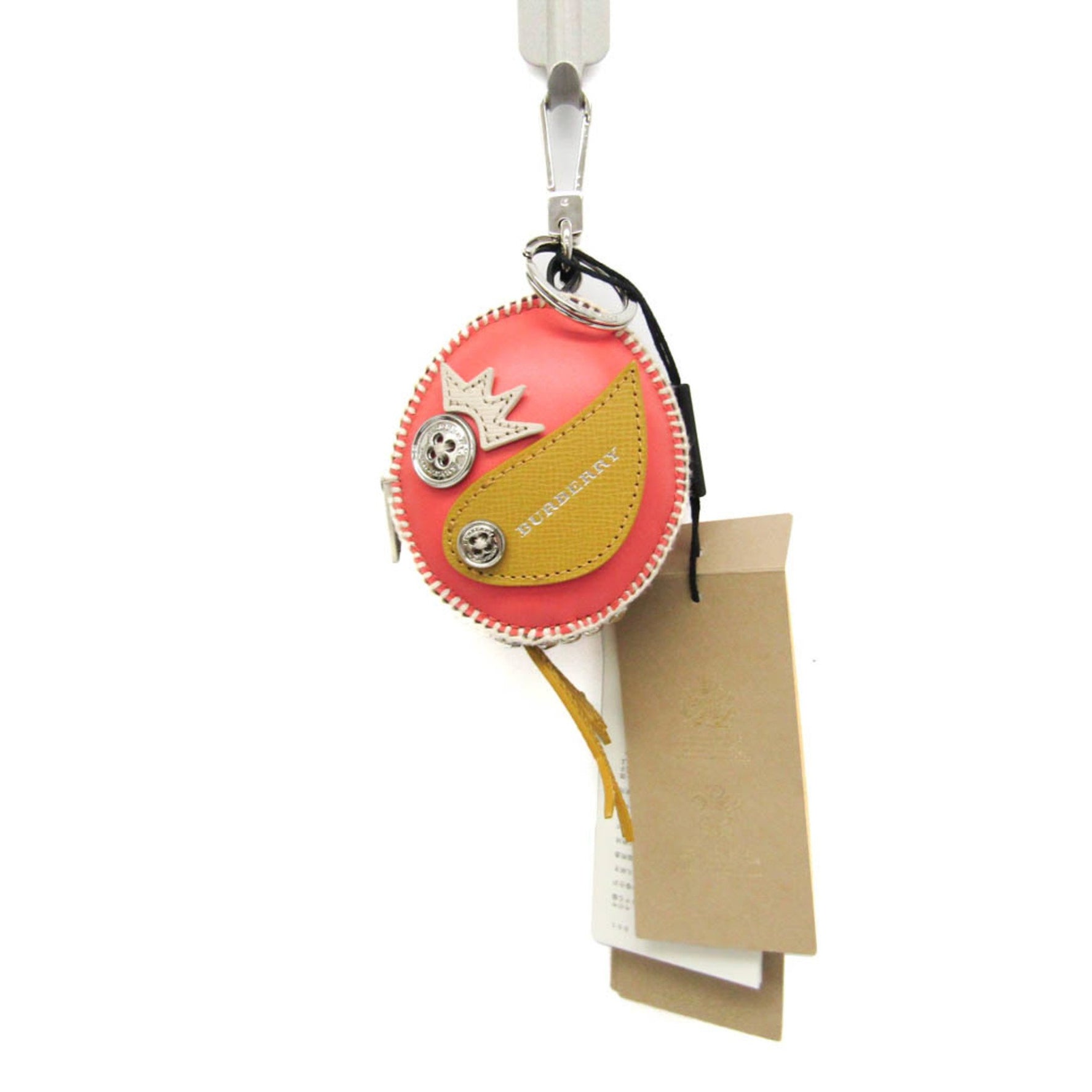 Burberry BIRD CHARM Keyring (Brown,Pink,Yellow)