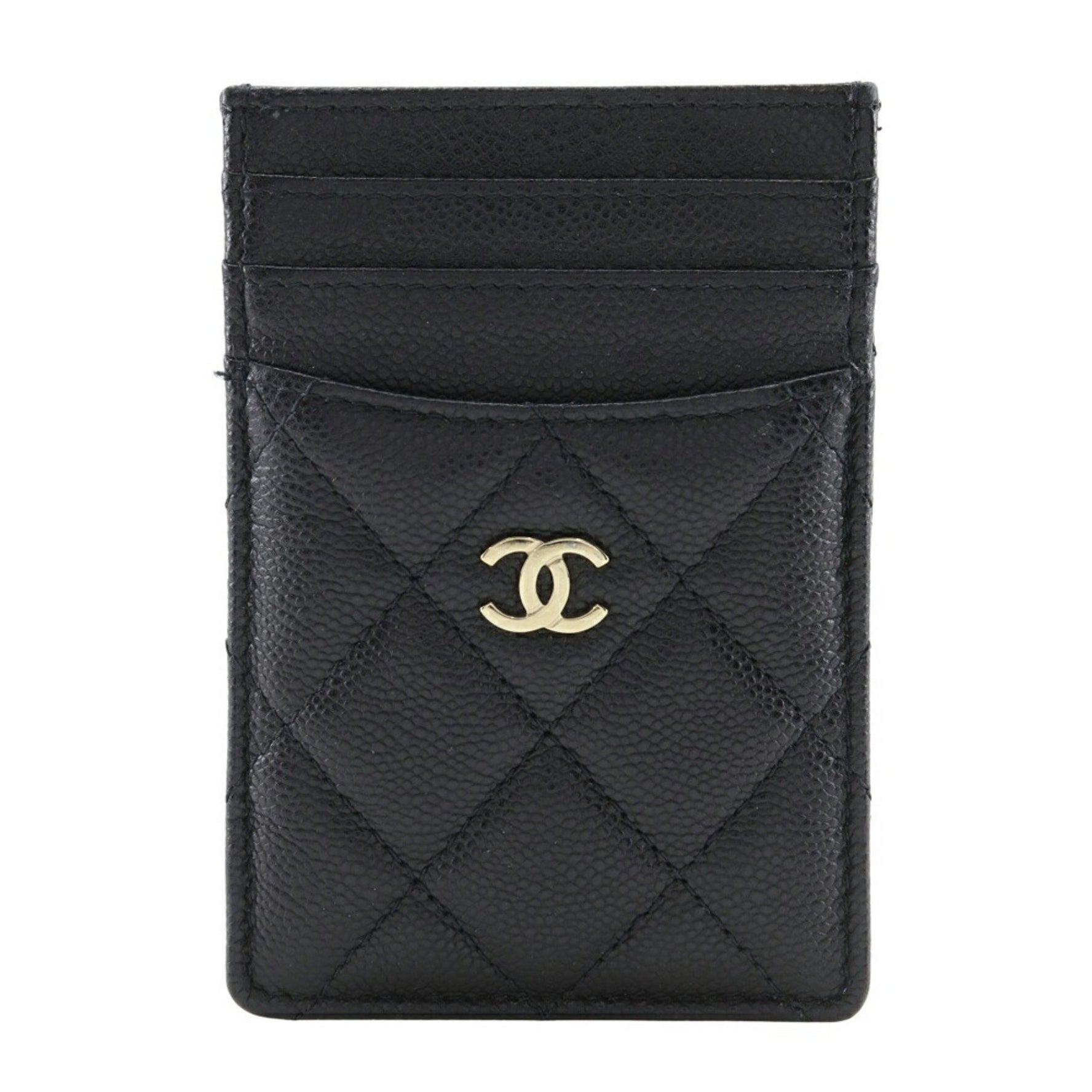 CHANEL Matelasse Card Case with Coco Mark in Cabin Skin