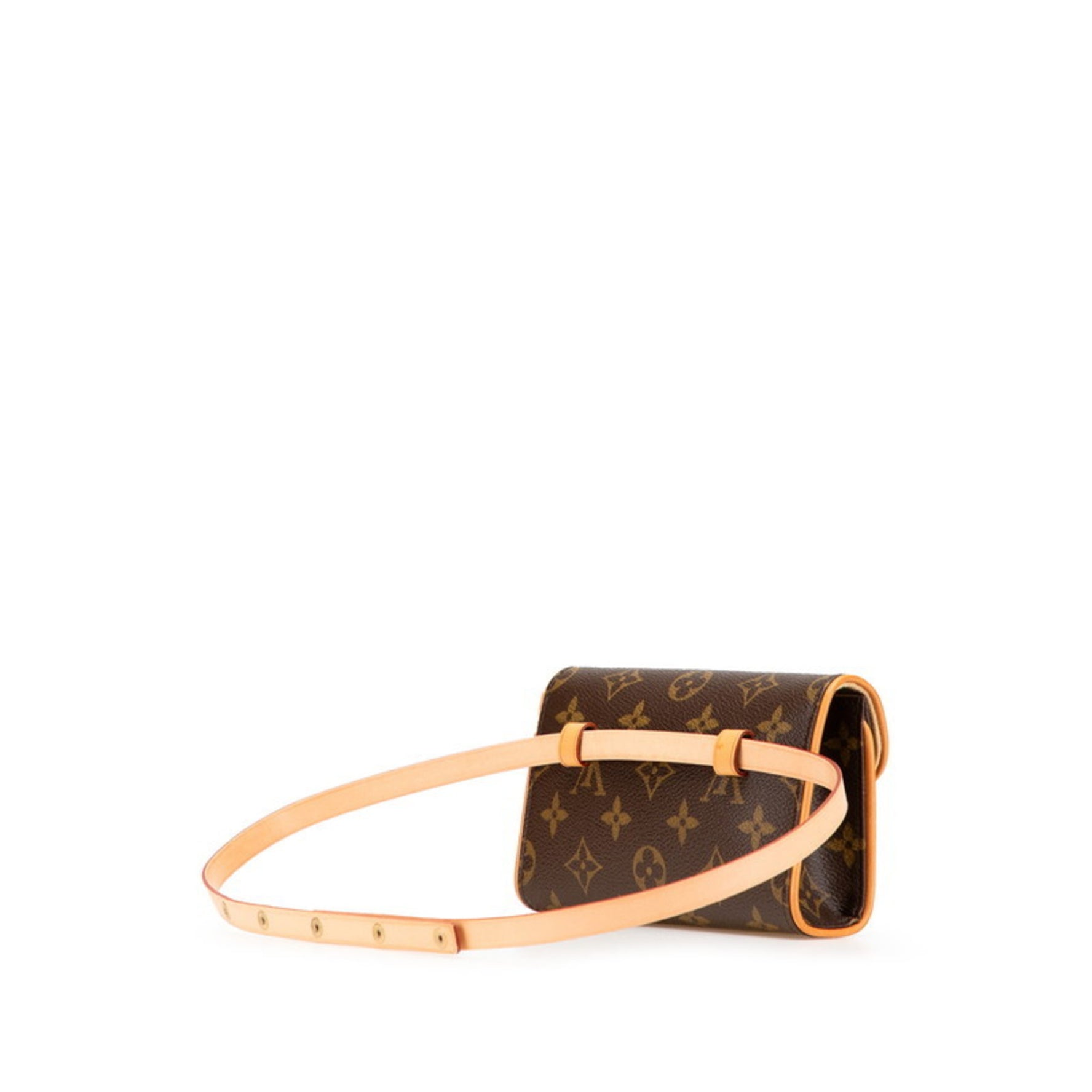 Louis Vuitton Monogram Florentine XS Waist Bag/Body Bag M51855 Brown PVC Leather Women's LOUIS VUITTON