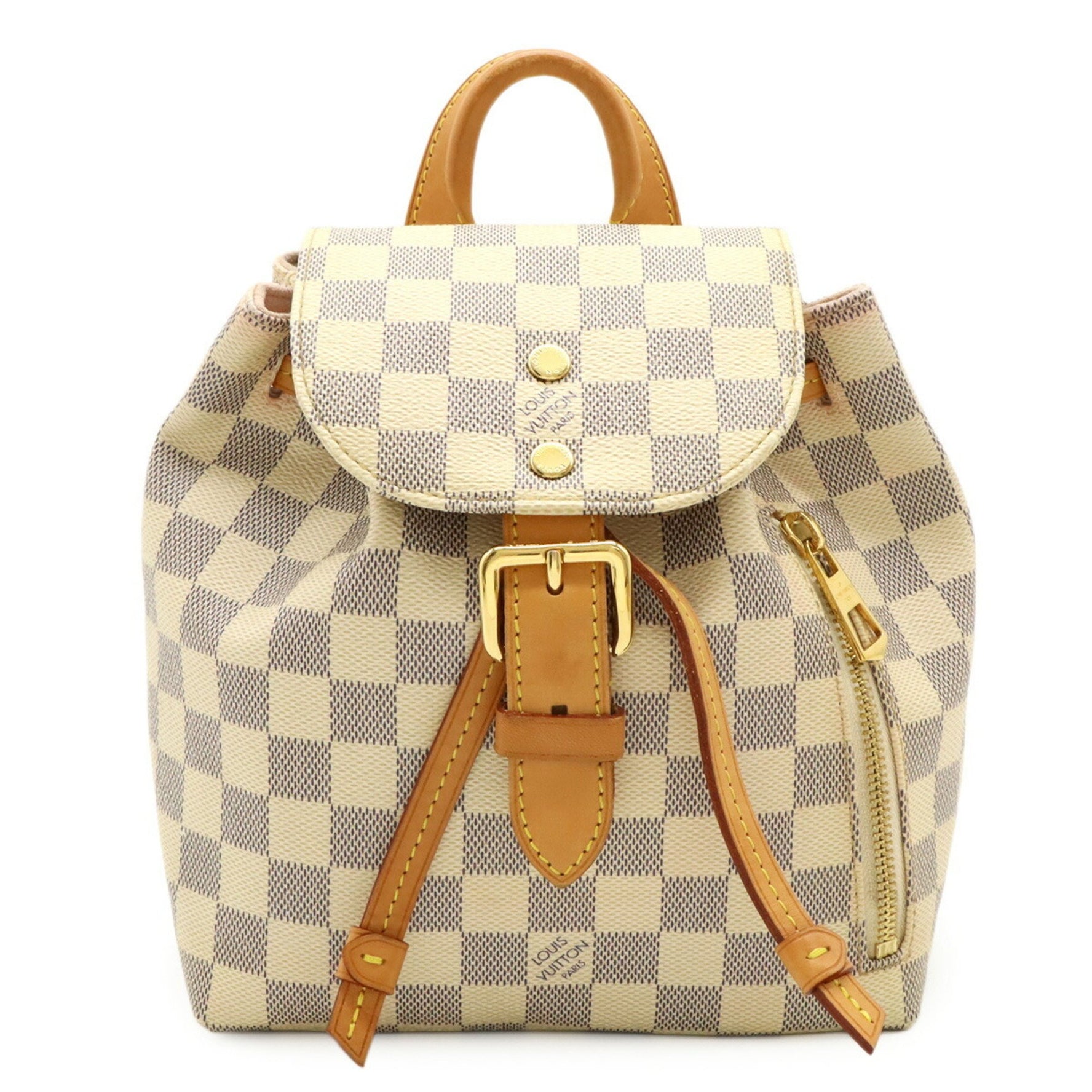 Louis Vuitton Damier Azur Speron BB Rucksack Mini Backpack Shoulder Bag