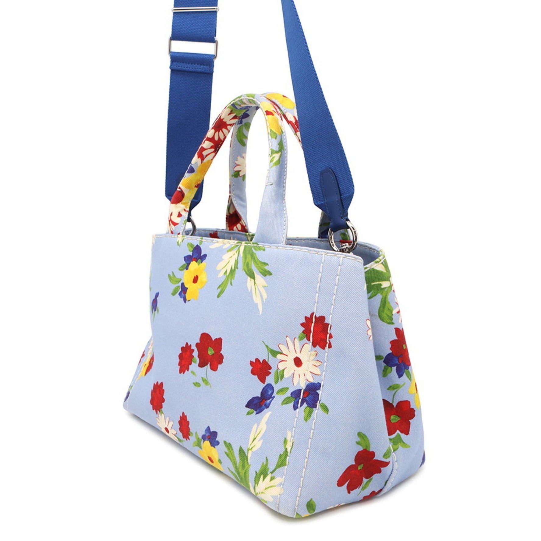 Miu Miu Miu Flower Canvas Handbag