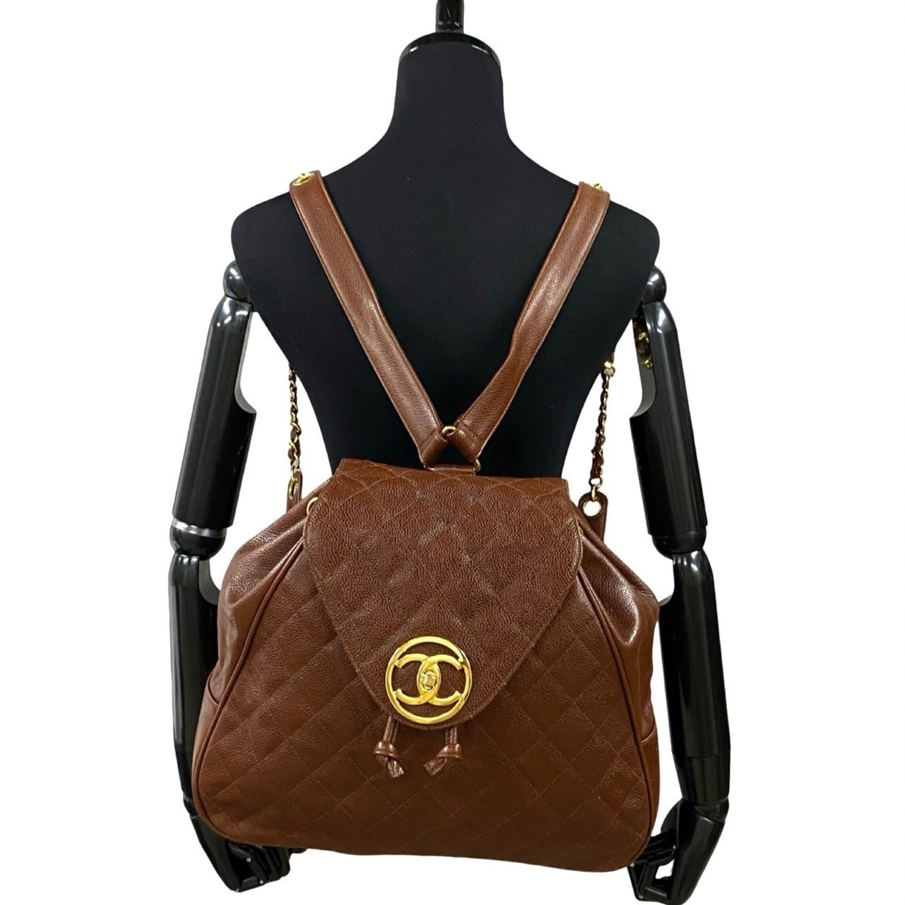 CHANEL Matelasse Coco Caviar Leather Backpack