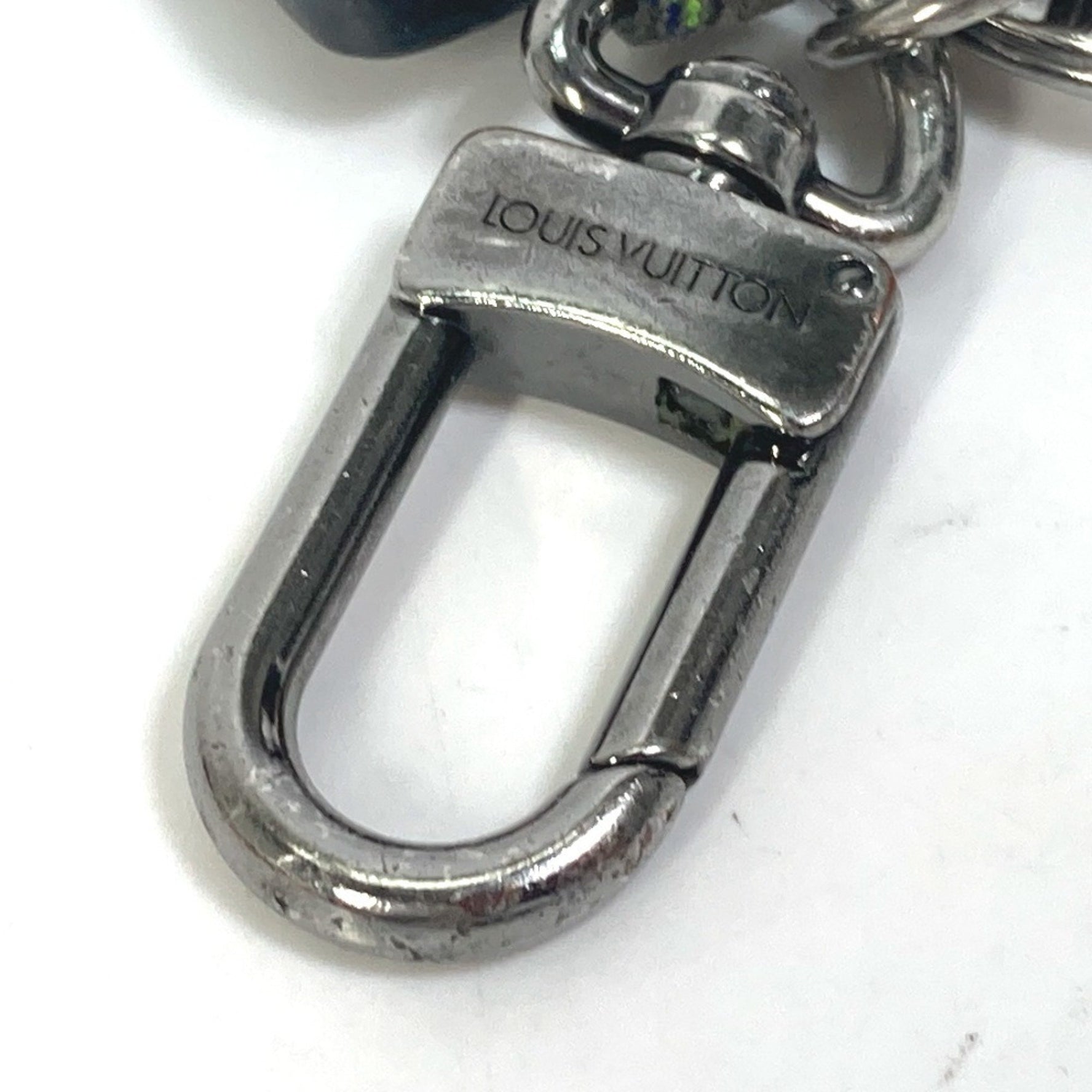 Louis Vuitton Monogram Eclipse Glaze Porte-Clés Tag, Fluo Bag Charm, Keychain, Coated Canvas