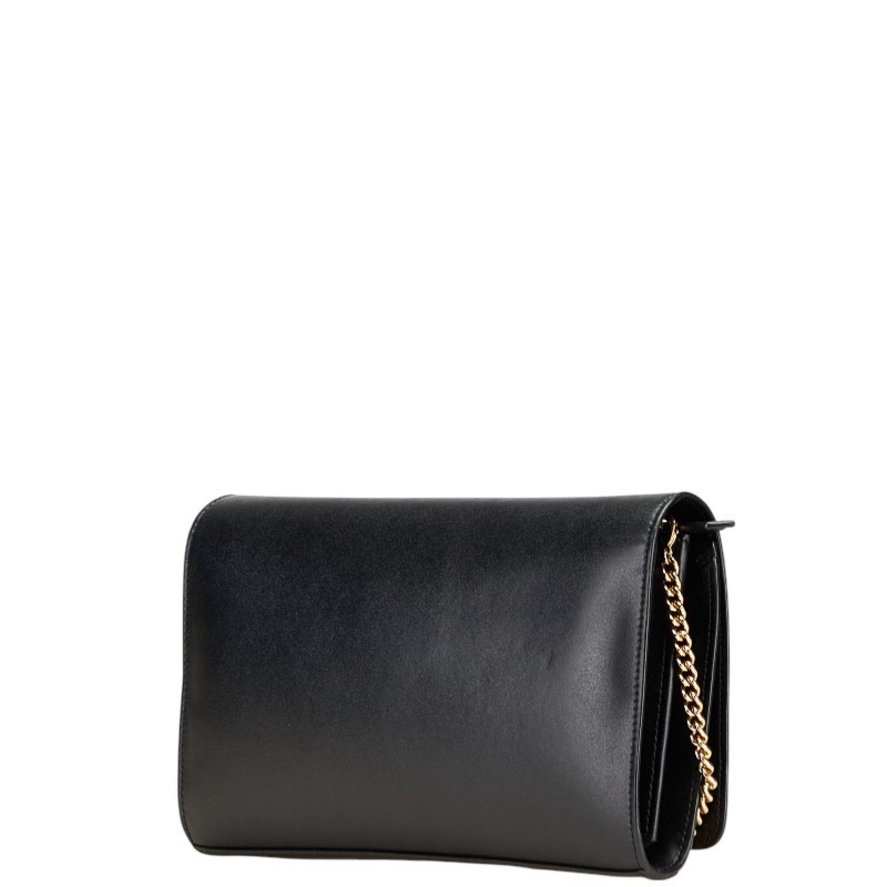 Fendi Chain Wallet Shoulder Bag Calfskin Leather