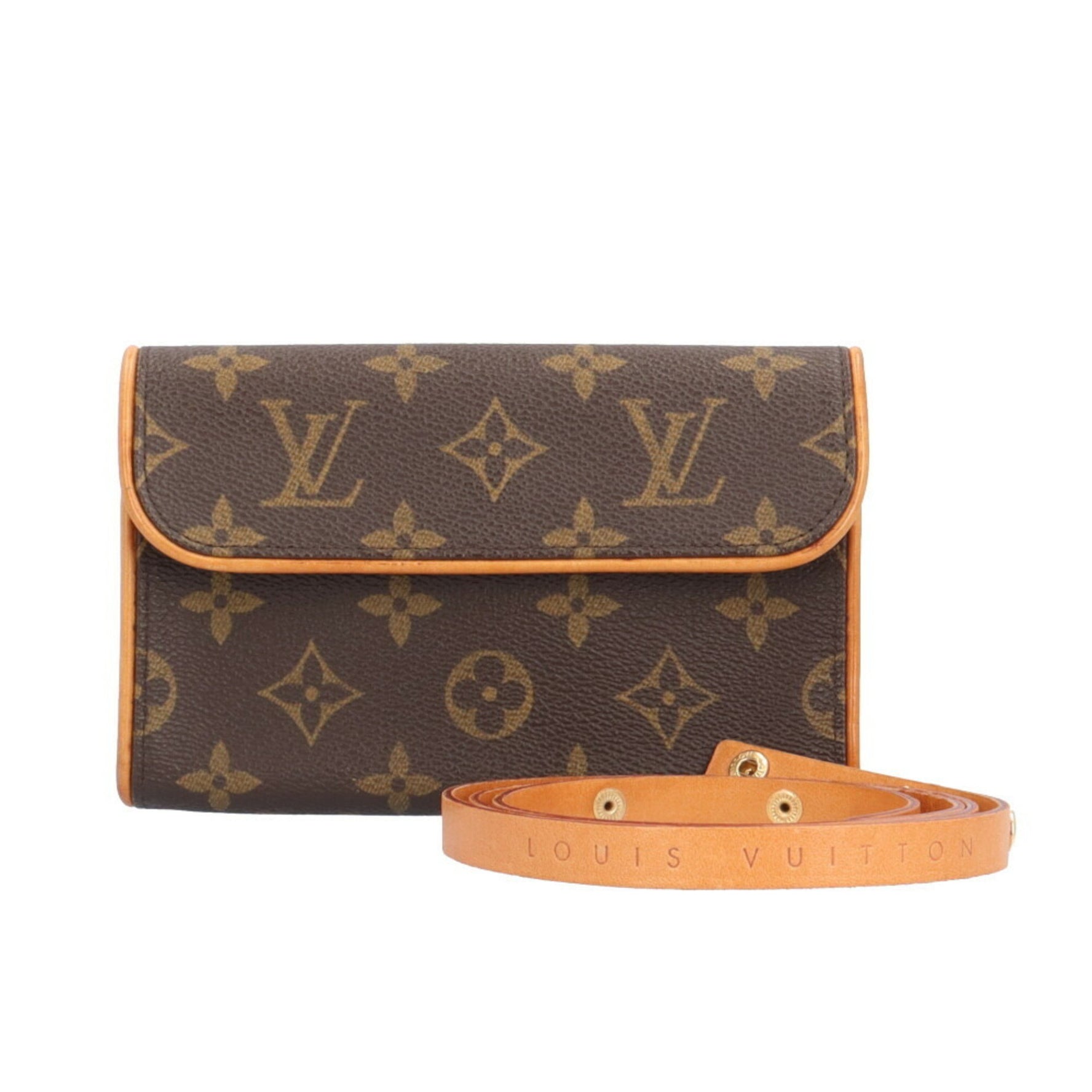 Louis Vuitton Pochette Florentine Monogram Waist Bag Canvas M51855 Brown Women's LOUIS VUITTON