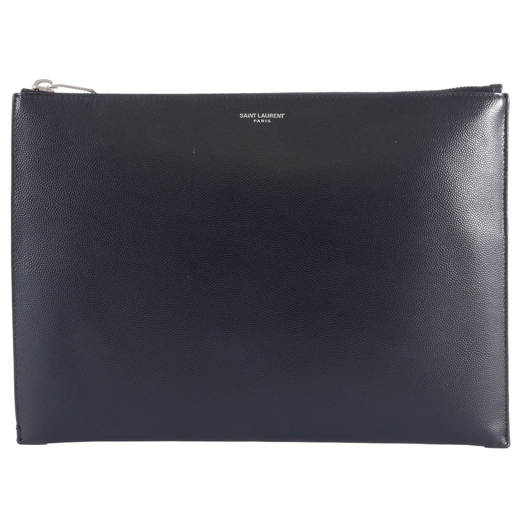Saint Laurent Clutch Bag/Second Bag Leather Black Women's Pouch SAINT LAURENT