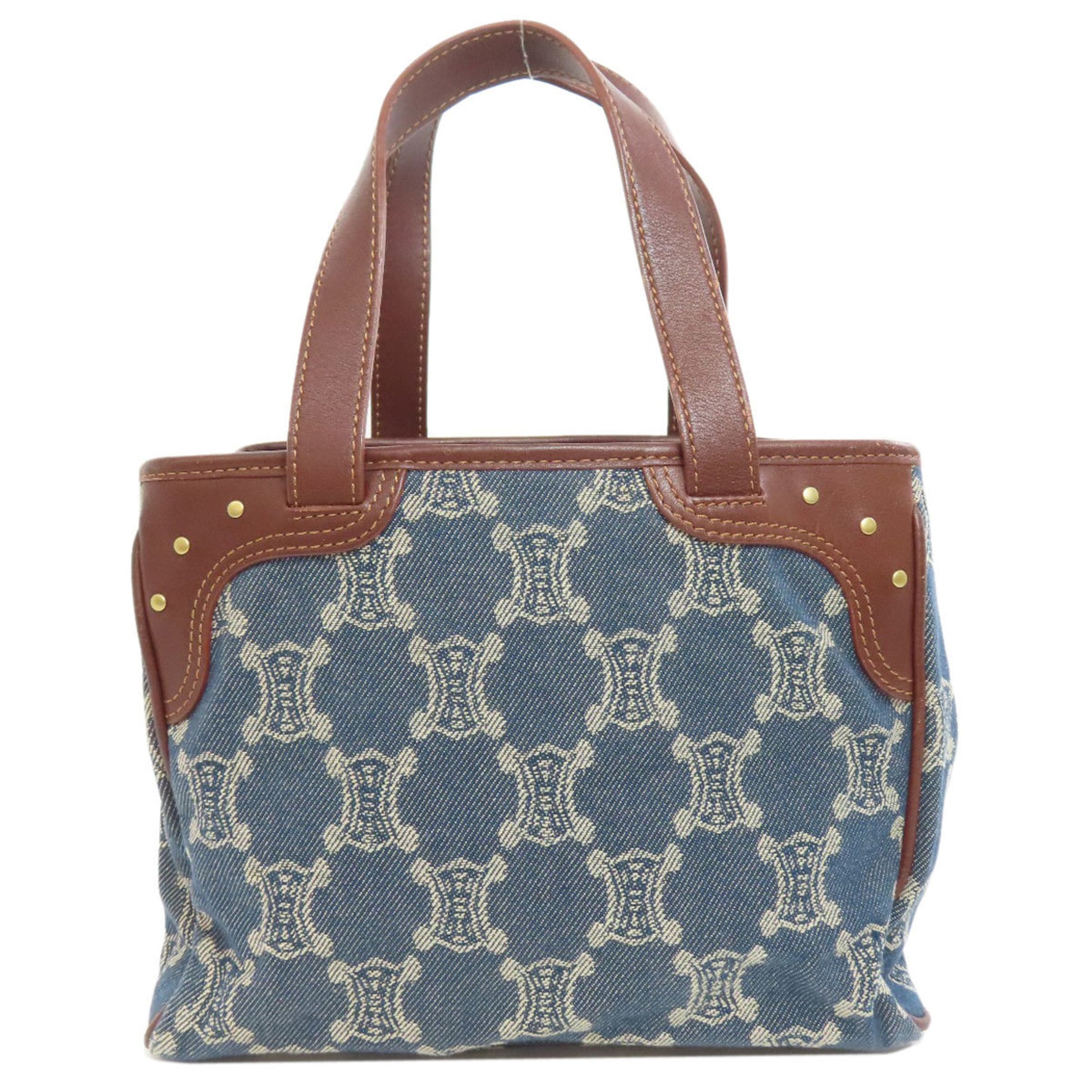 Celine Macadam Pattern Handbag Denim