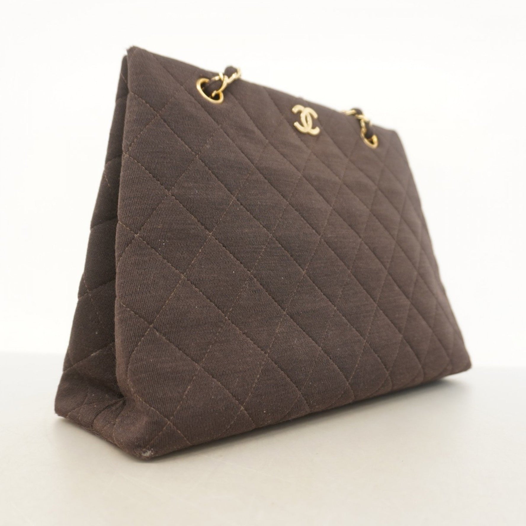 Chanel Matelasse Shoulder Bag with Chain, Cotton