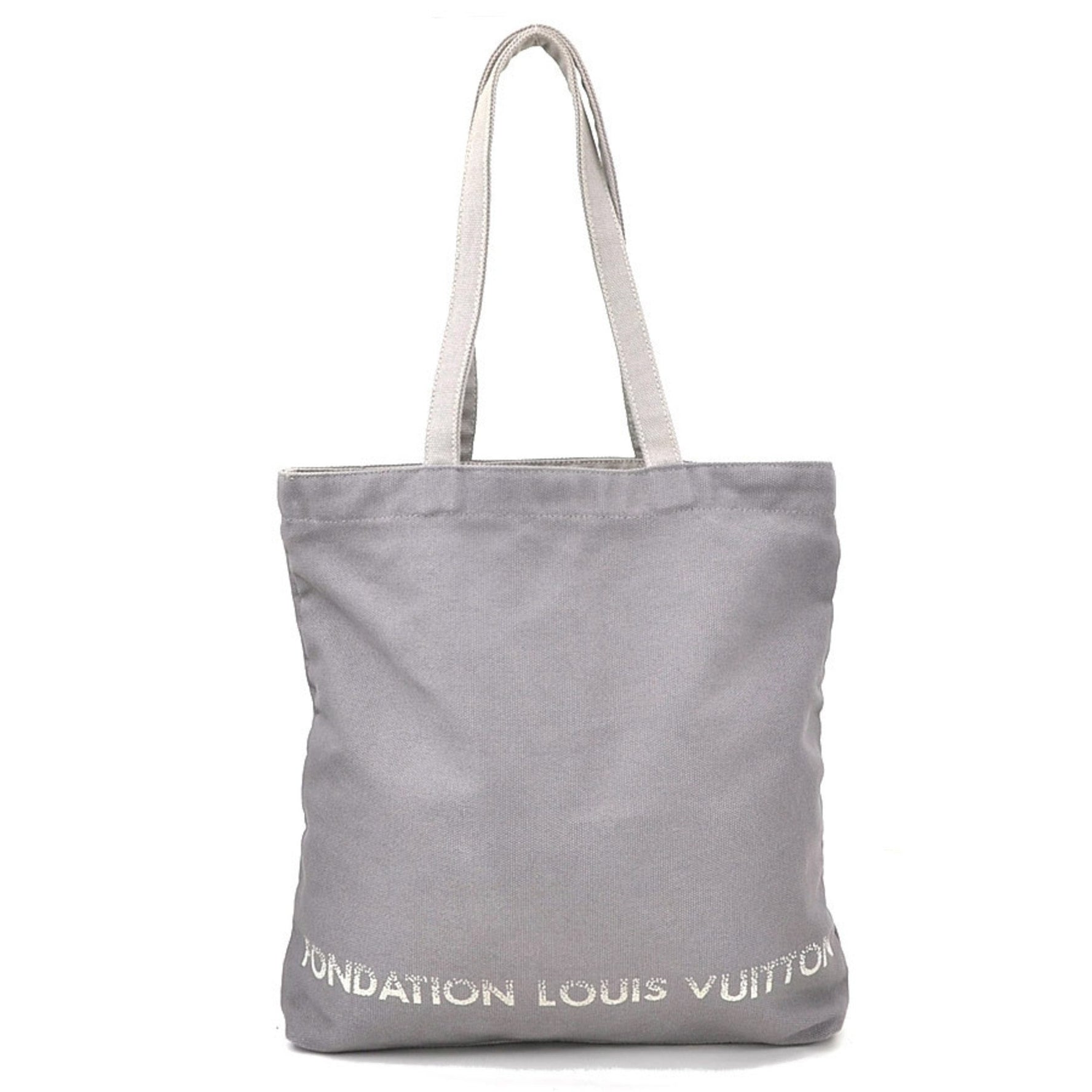 Louis Vuitton Shoulder Bag Fondation Canvas Grey Men's