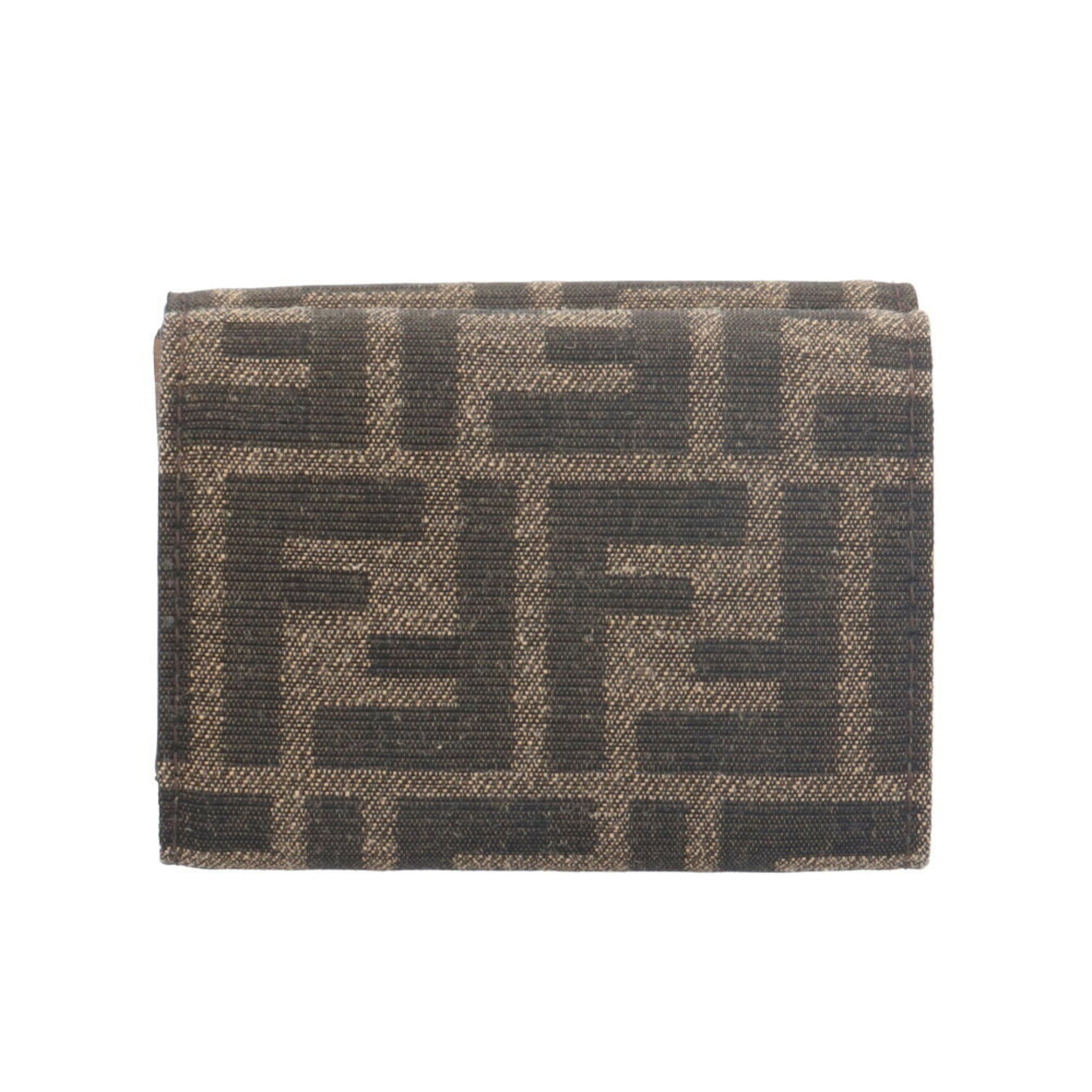 FENDI Baguette Micro Zucca Tri-fold Wallet in Fabric