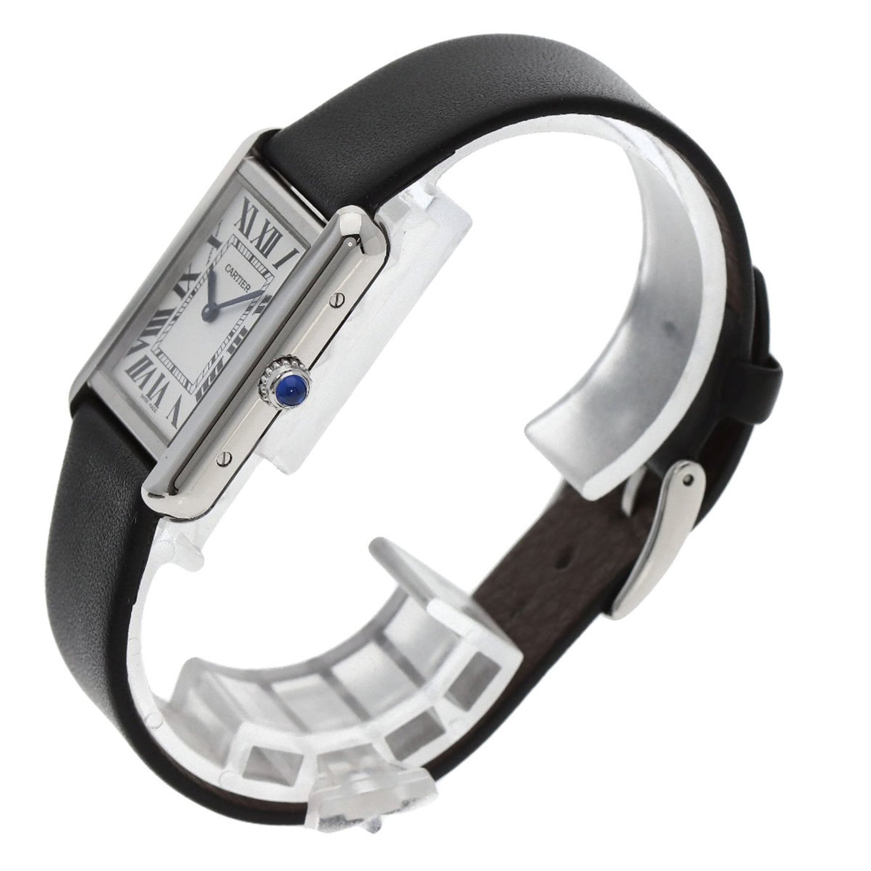 Cartier Tank Solo SM Watch in Stainless Steel and Leather