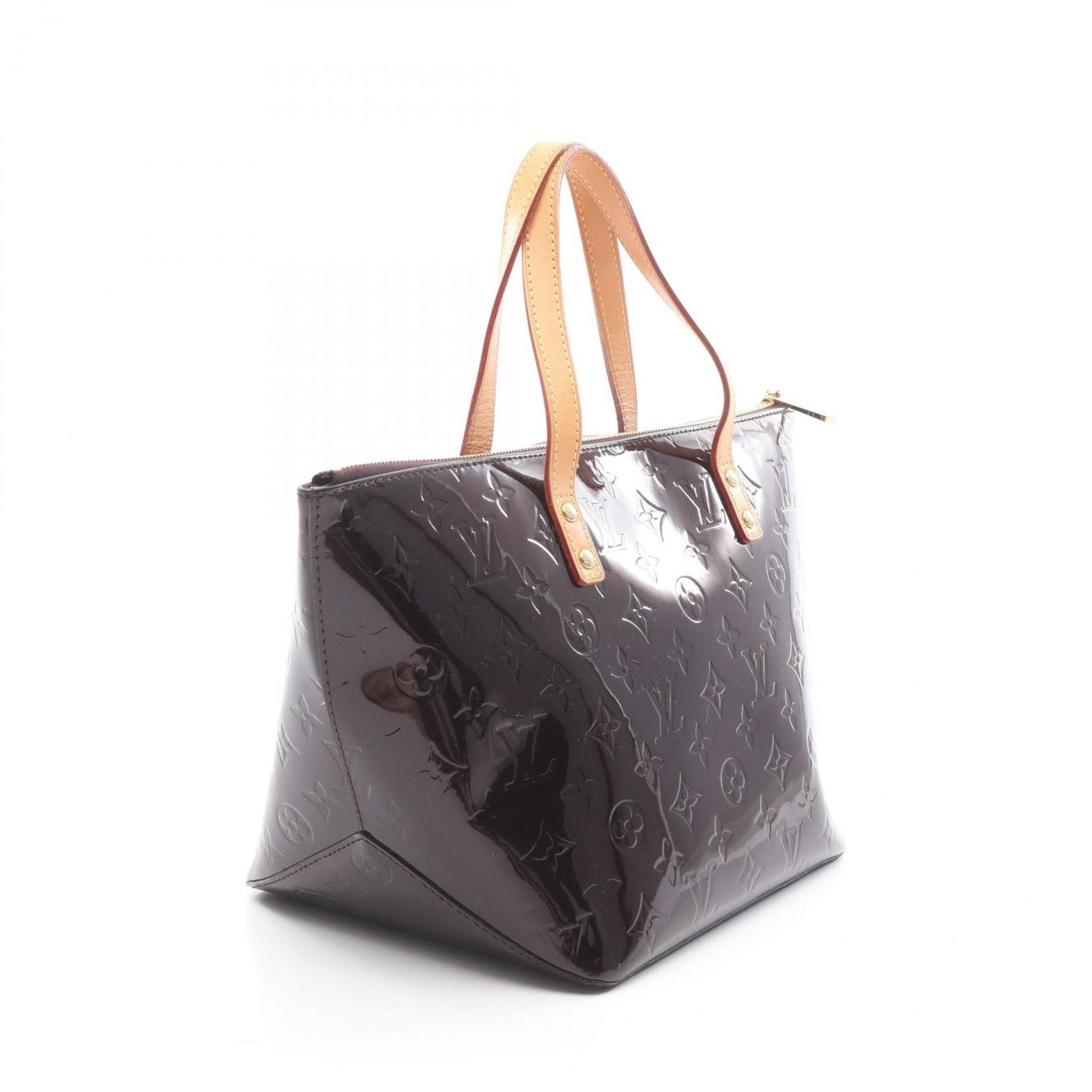 Louis Vuitton Bellevue PM Handbag, Leather Vernis, Purple