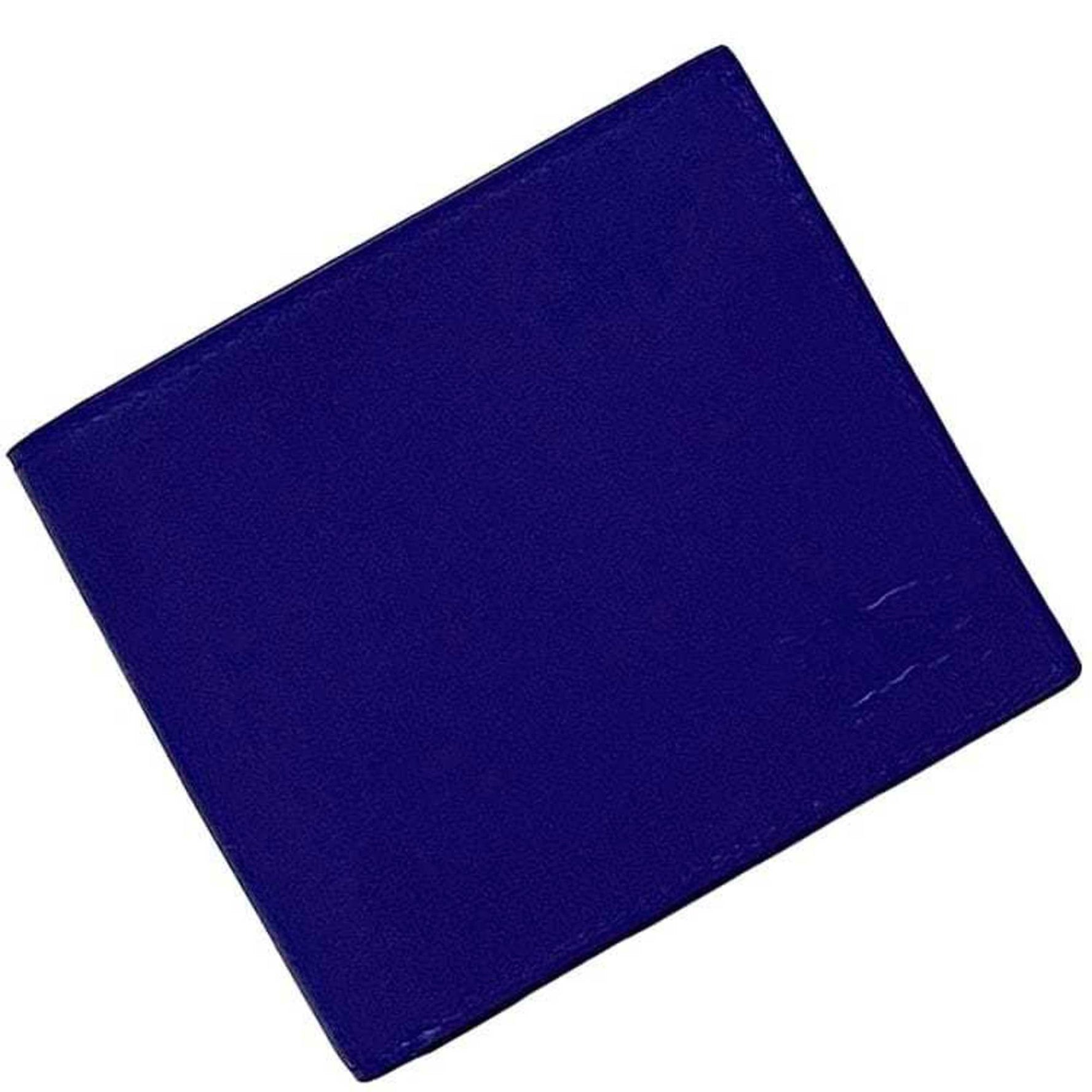 Burberry Bi-fold Wallet ec-22838 Blue 1 Bill Compartment Unused Leather MIDTITSIC70CH BURBERRY Genuine Engraved Men's