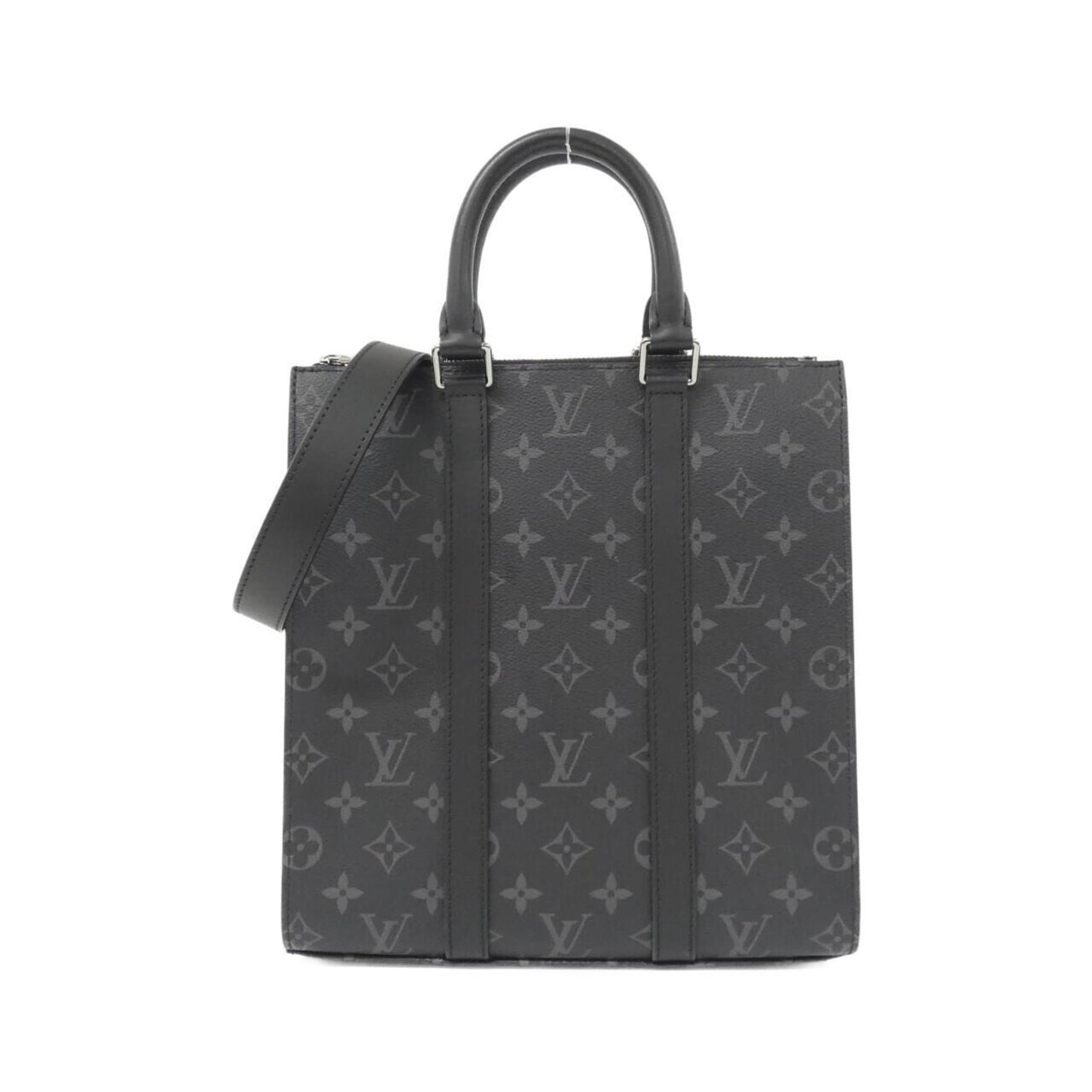 Louis Vuitton Monogram Eclipse Sac Plat Cross Handbag