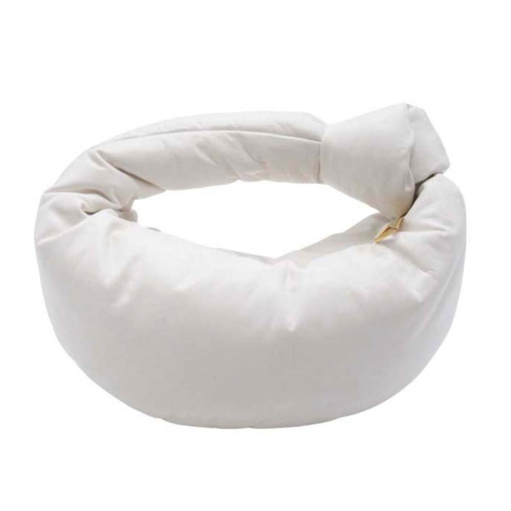 BOTTEGA VENETA MINI JODIE Puffy Knot Handbag in Off-White