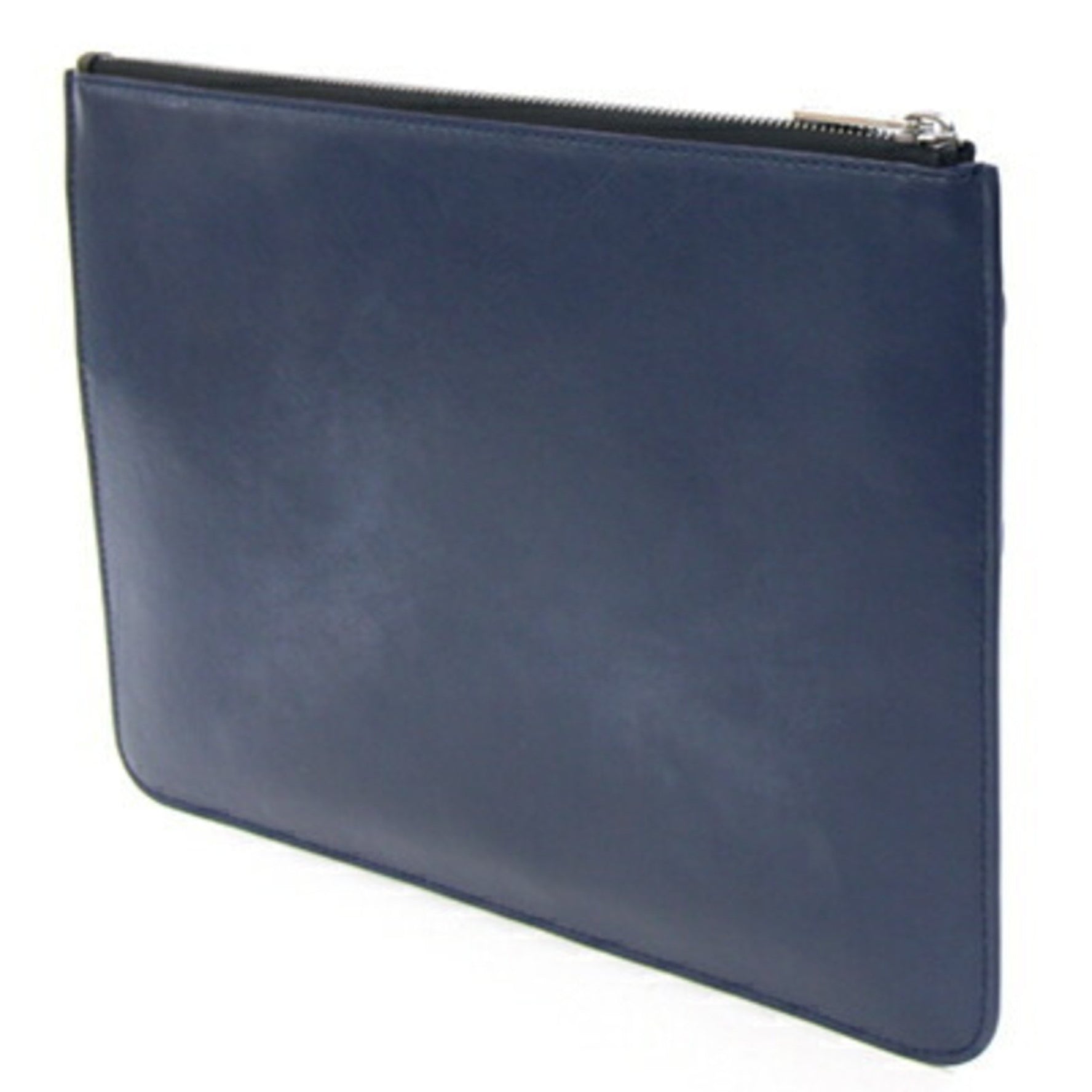 Givenchy Clutch Bag Navy White Leather Second Pouch Bicolor