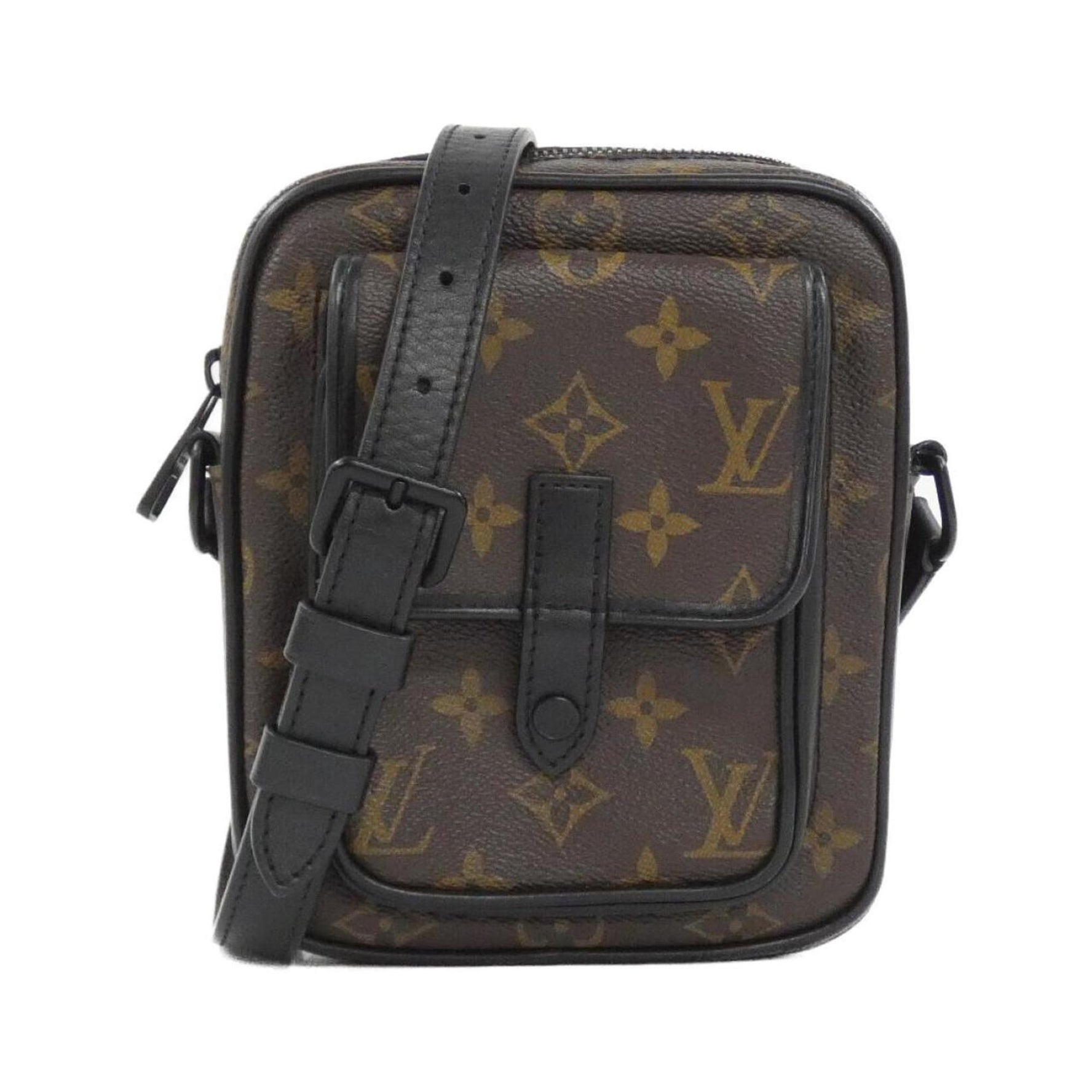 Louis Vuitton Monogram Macassar Christopher Wearable Wallet Shoulder Bag