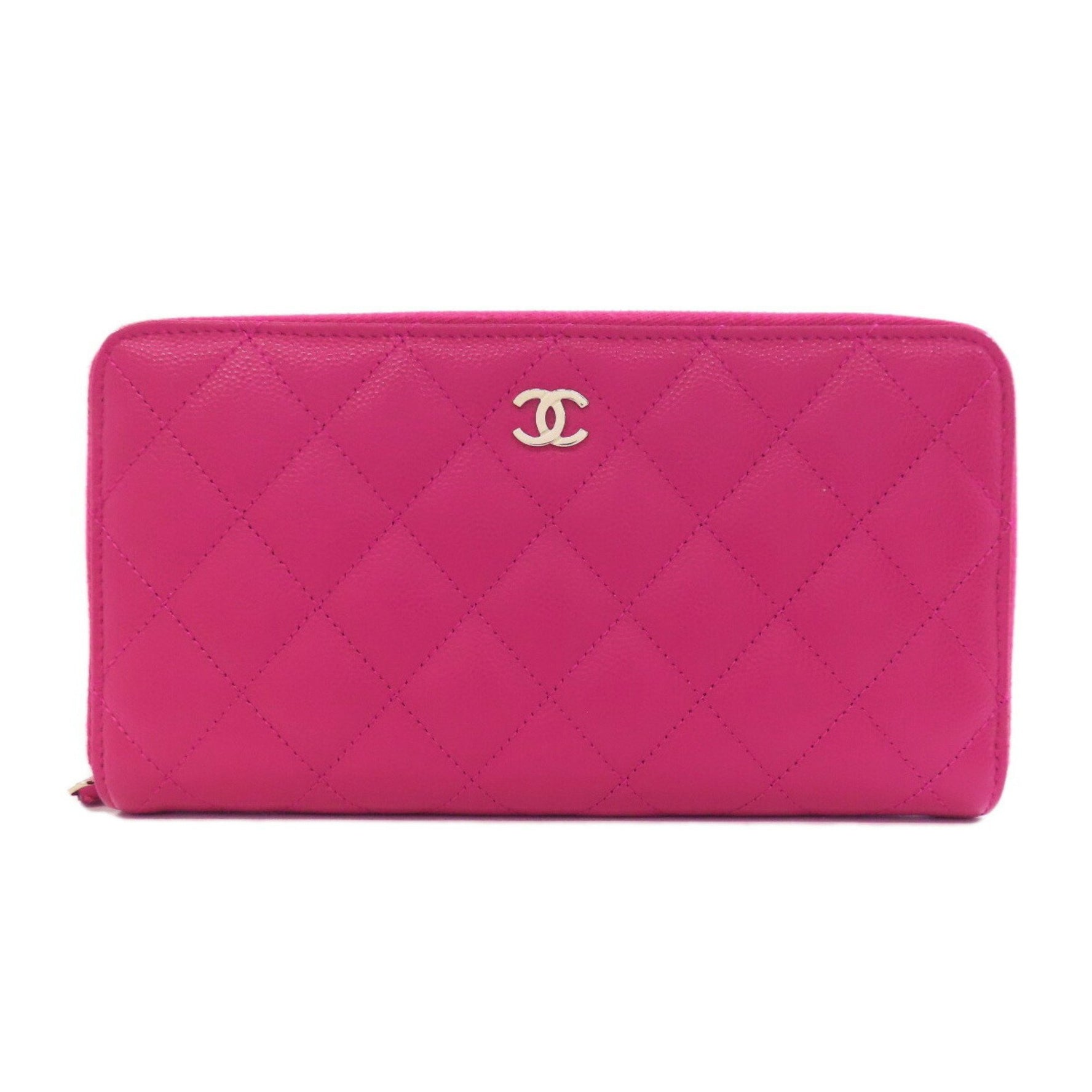 CHANEL Matelasse Coco Mark Long Wallet in Grained Calfskin