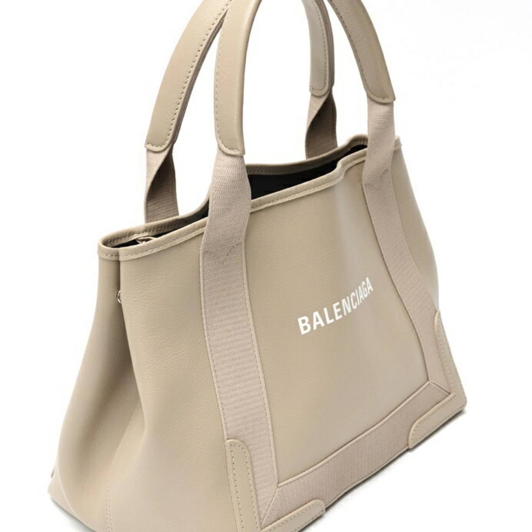 Balenciaga Navy Cabas S Tote Bag Leather