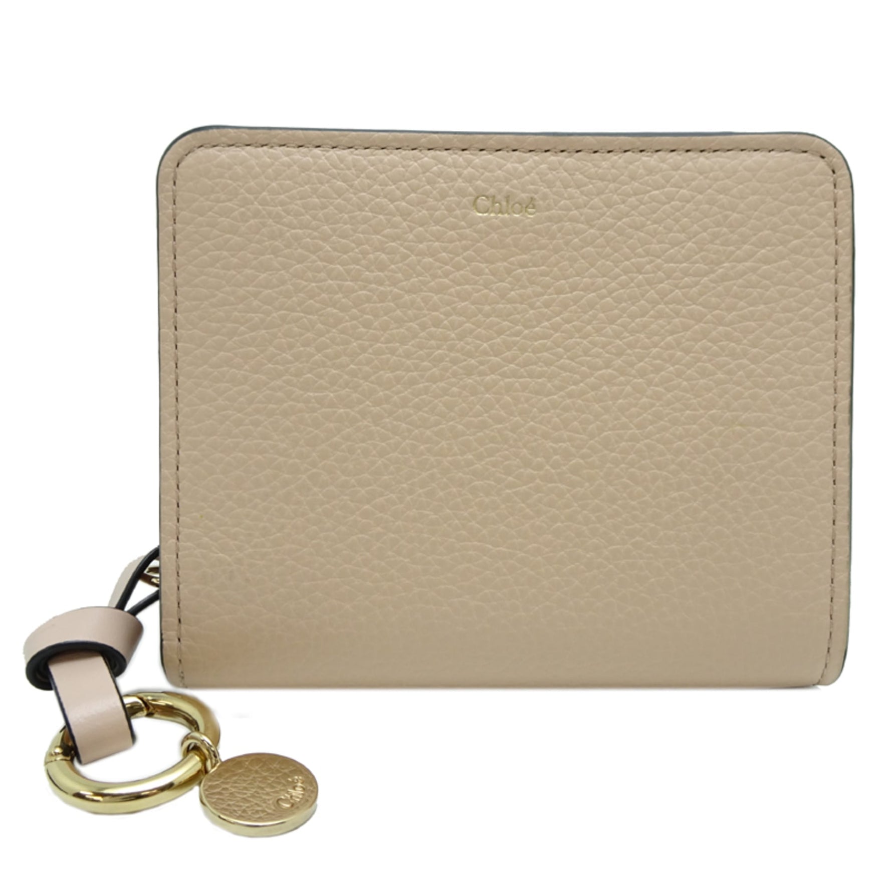 Chloé Chloe Alphabet Compact Wallet, Bifold Leather