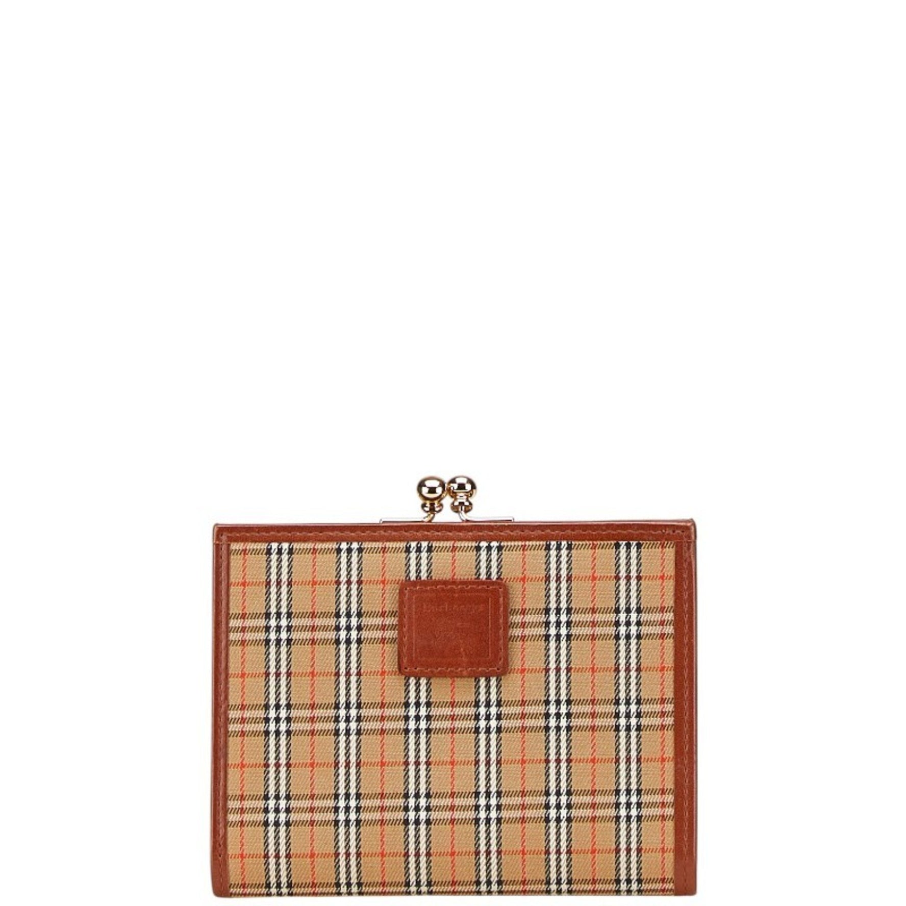 Burberry Nova Check Bifold Wallet Canvas and Leather