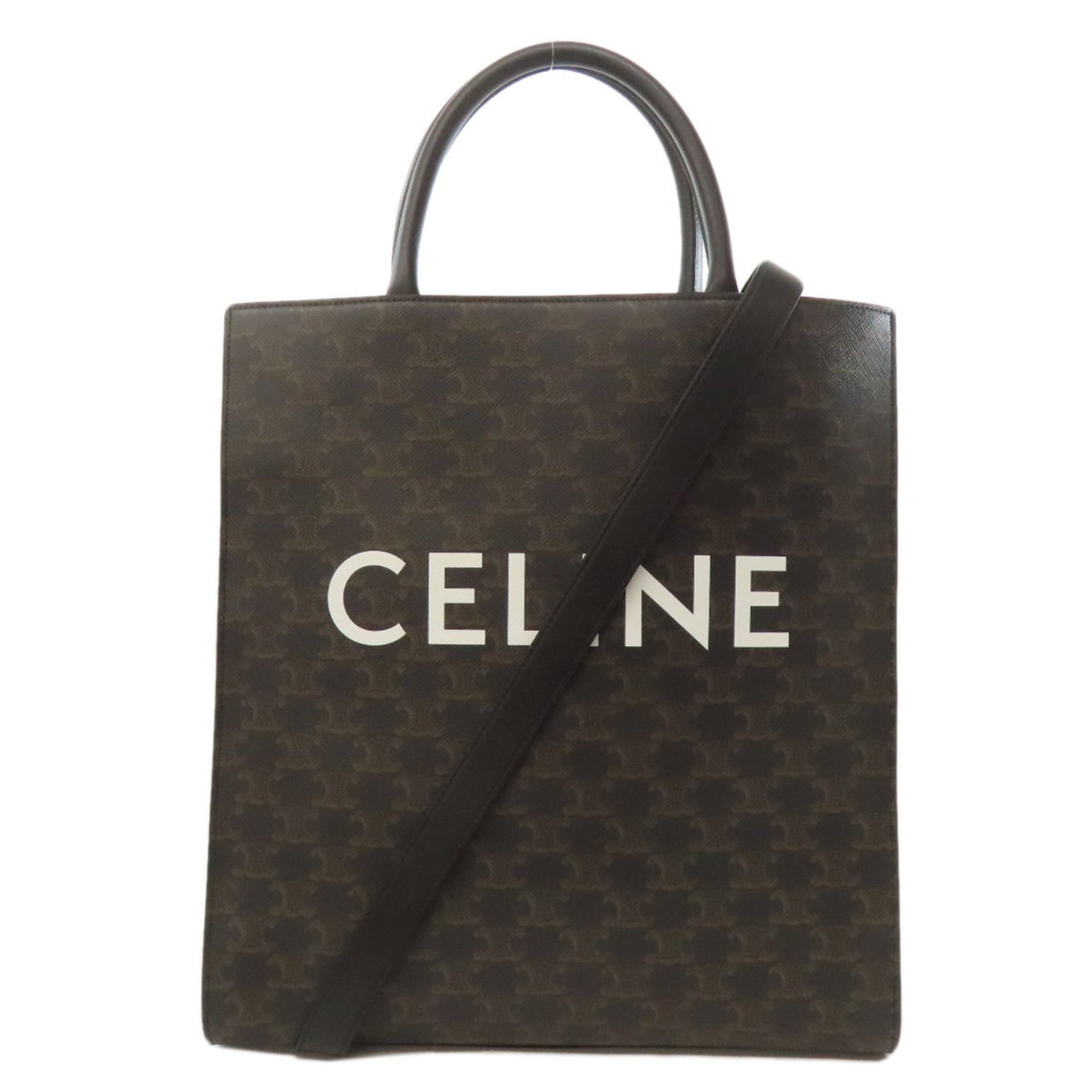 Celine Vertical Cabas Triomphe Tote Bag PVC