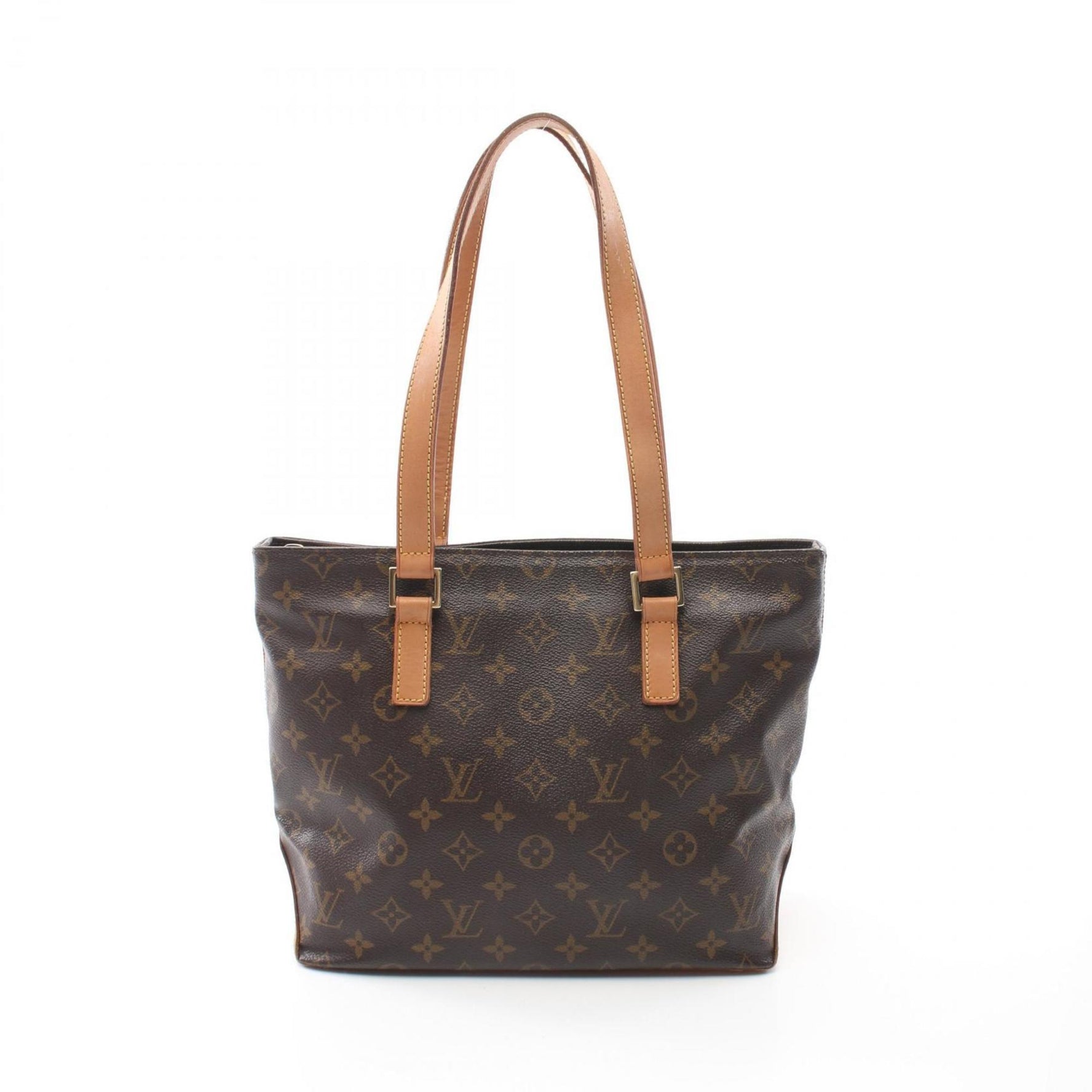 Louis Vuitton Cabas Piano Monogram Shoulder Bag Coated Canvas Leather
