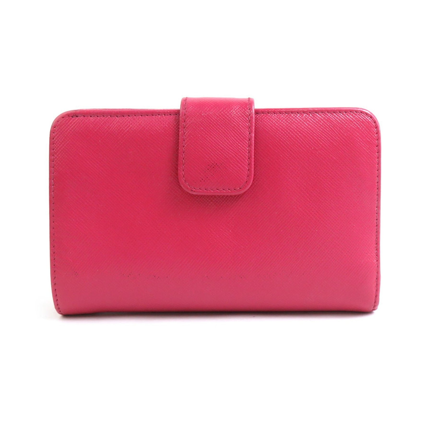 PRADA Bi-fold wallet Leather Pink Gold Women's e60362a