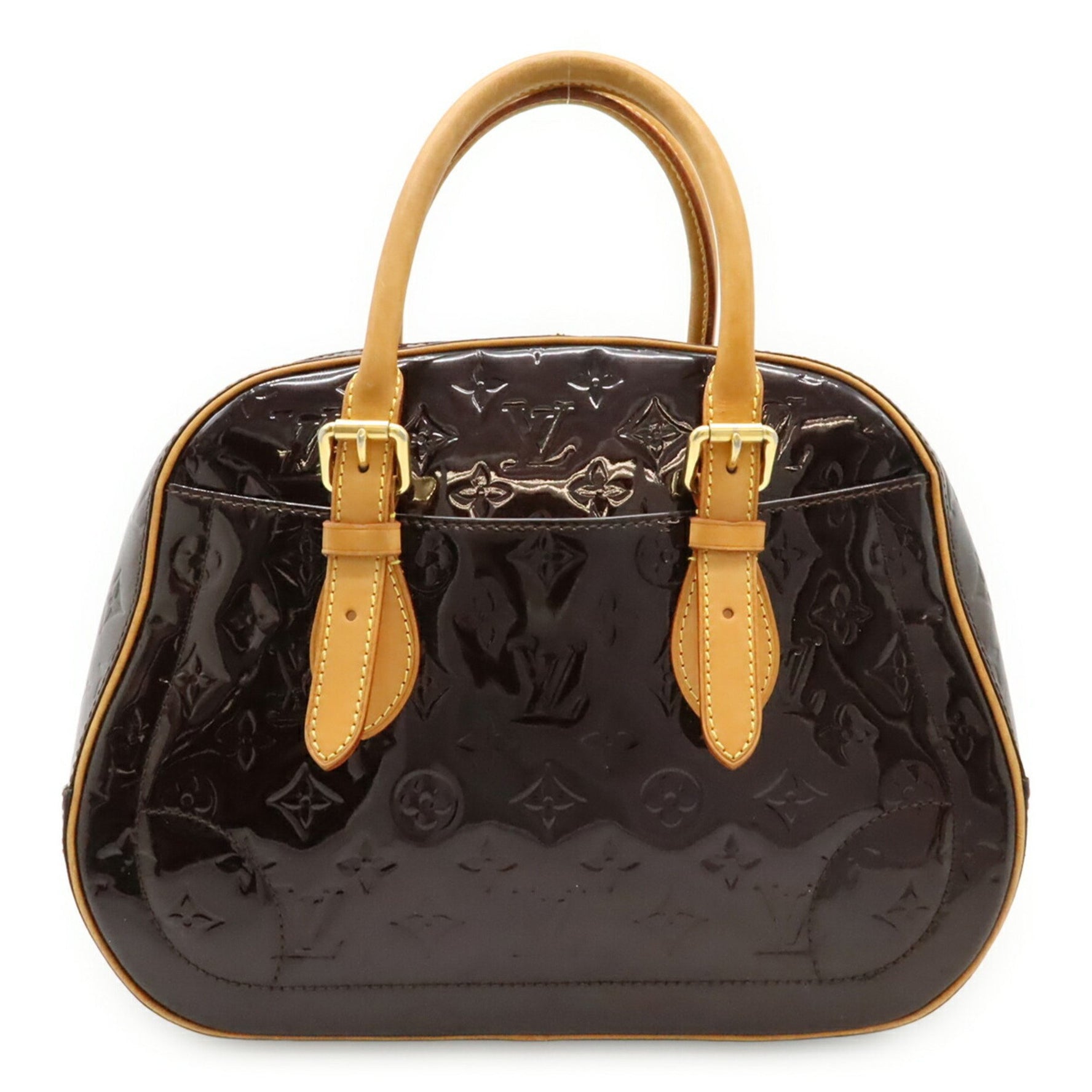 LOUIS VUITTON Monogram Vernis Summit Drive Handbag Tote Bag in Amaranth Patent Calf Leather