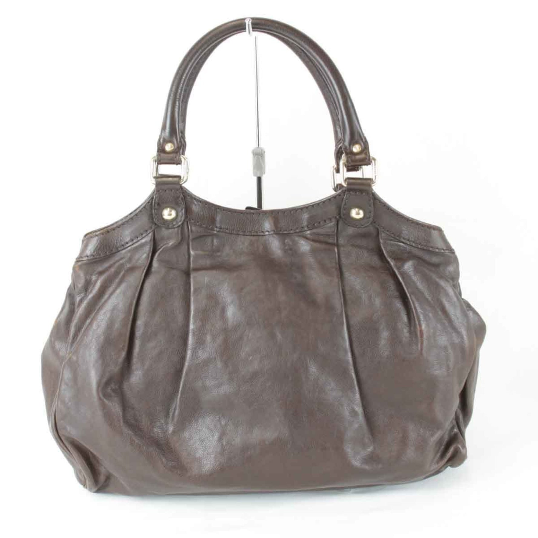 GUCCI Sukey 001013 Handbag Leather Brown Women's