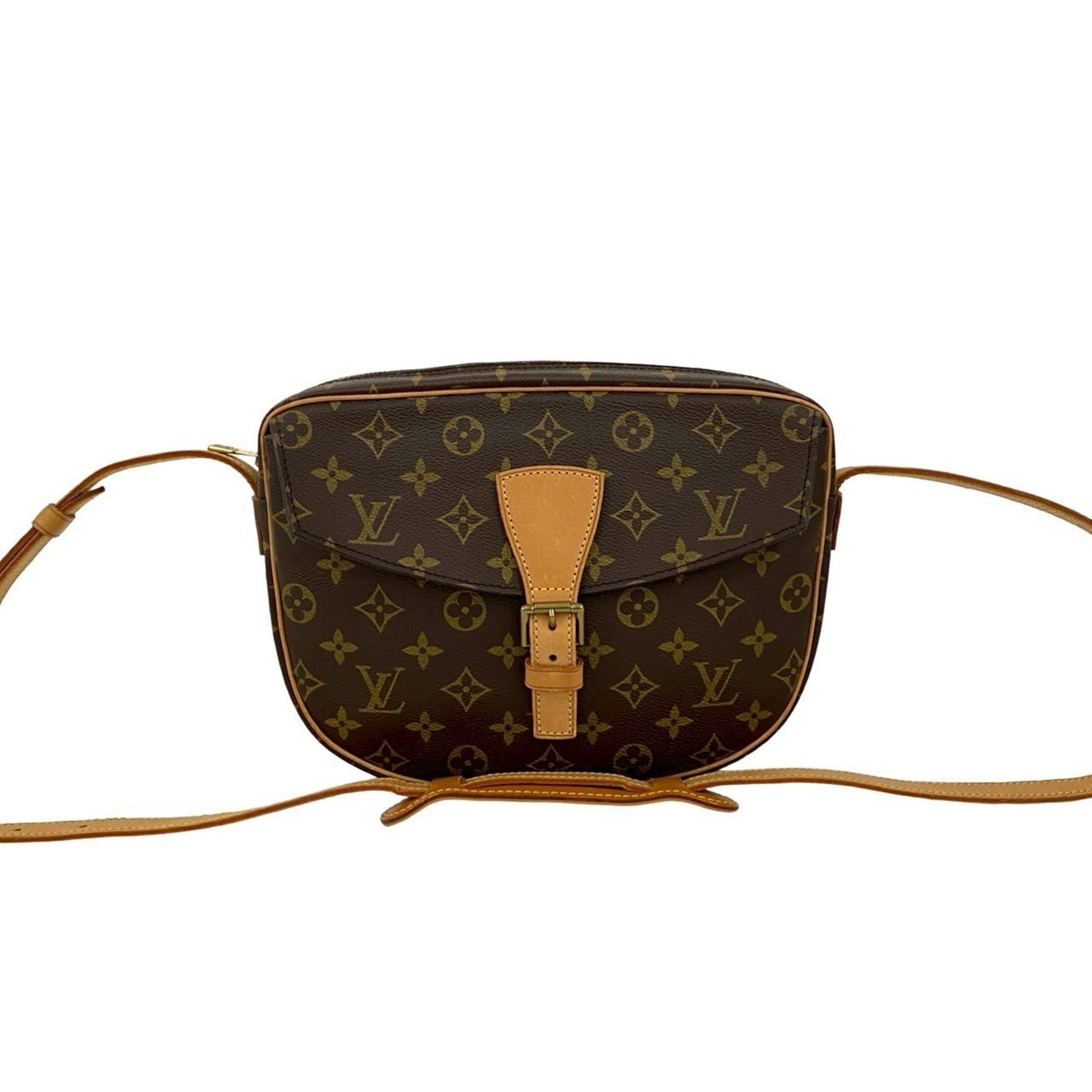 LOUIS VUITTON Vintage Jeune Fille MM Monogram Leather Shoulder Bag/Pochette 193-4