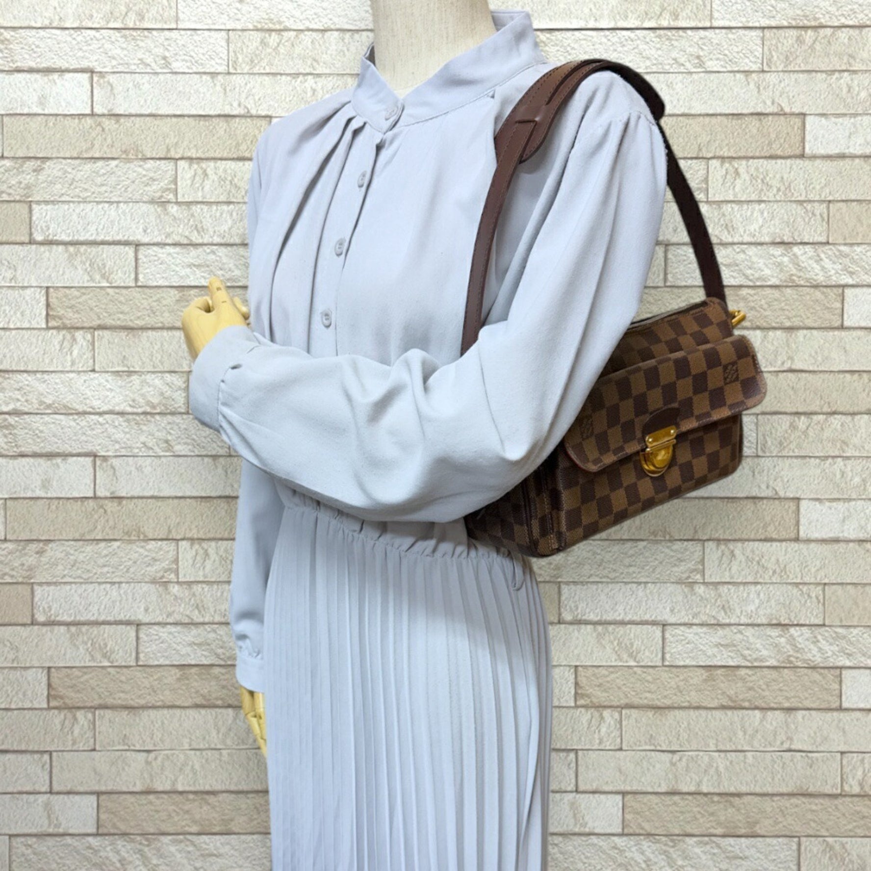 Louis Vuitton Ravello GM Damier Shoulder Bag Canvas